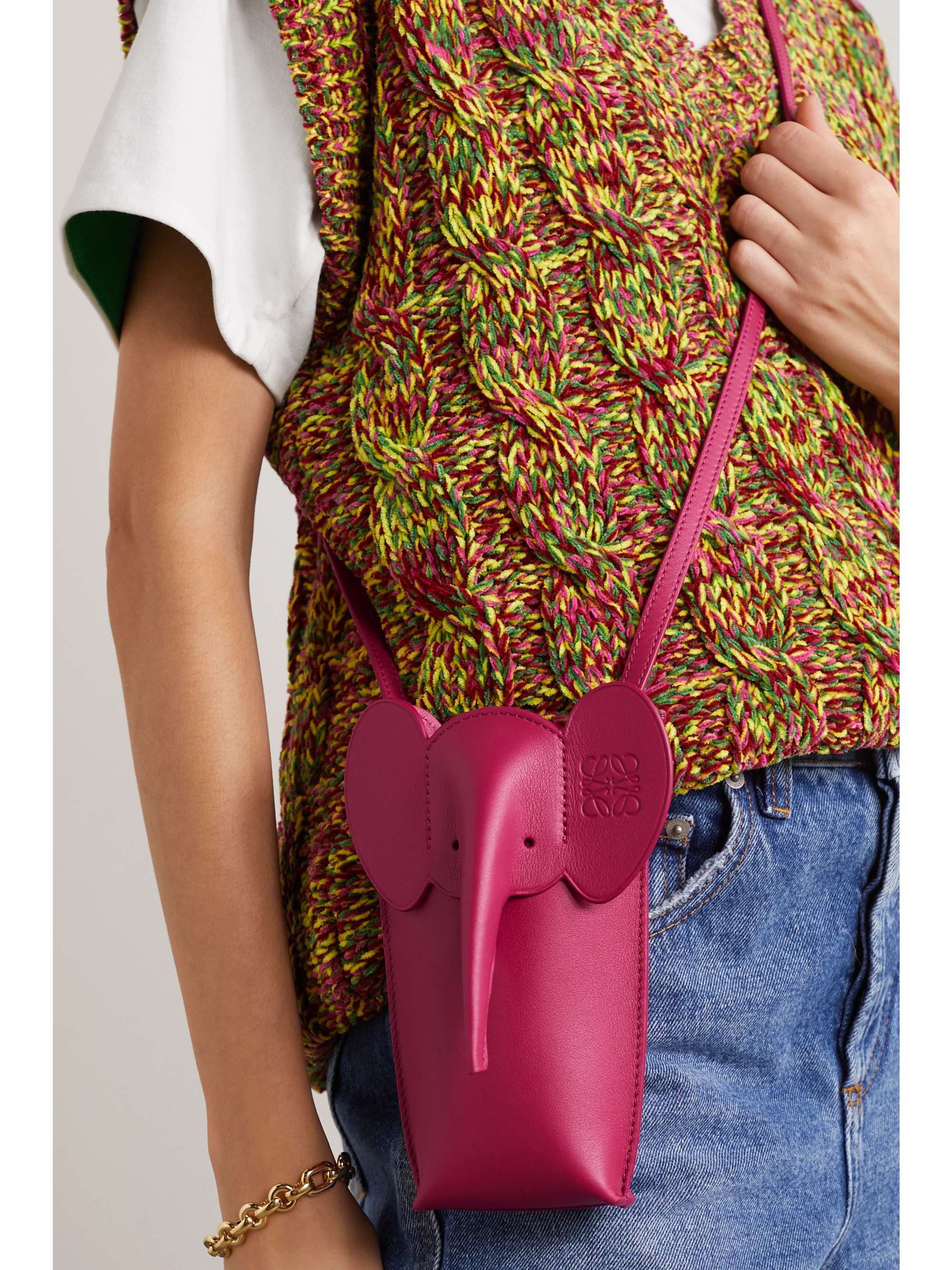 LOEWE Elephant Pocket leather shoulder bag