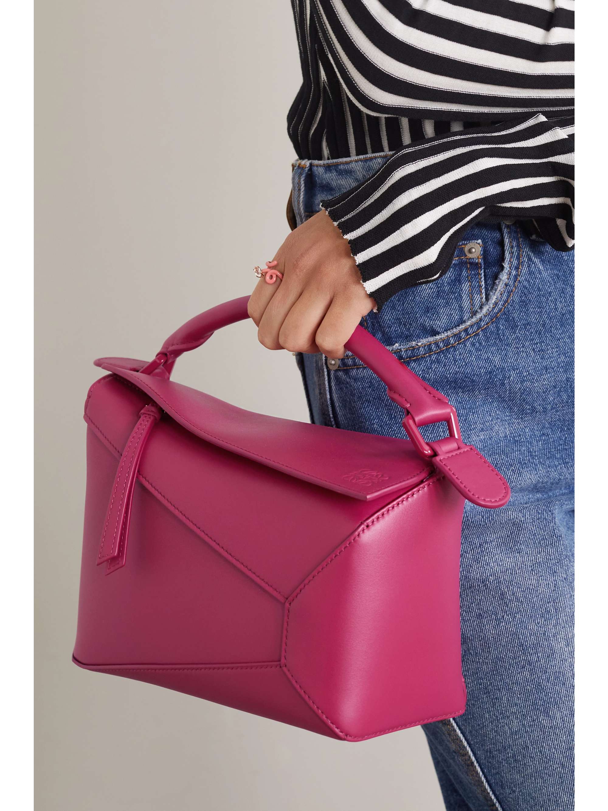 LOEWE Puzzle Edge small leather shoulder bag