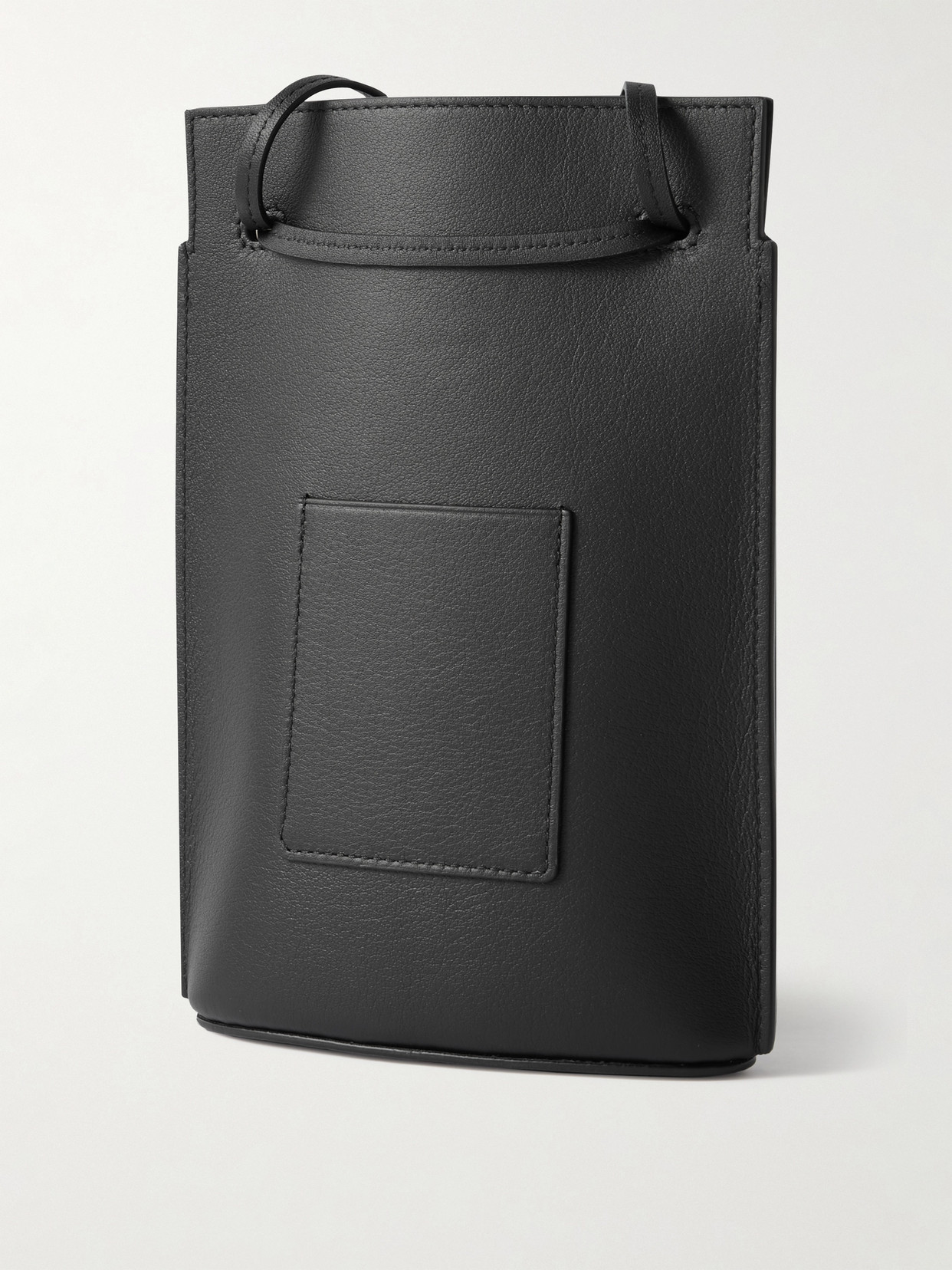 Loewe Dice Pocket Embellished Leather Shoulder Bag In Black