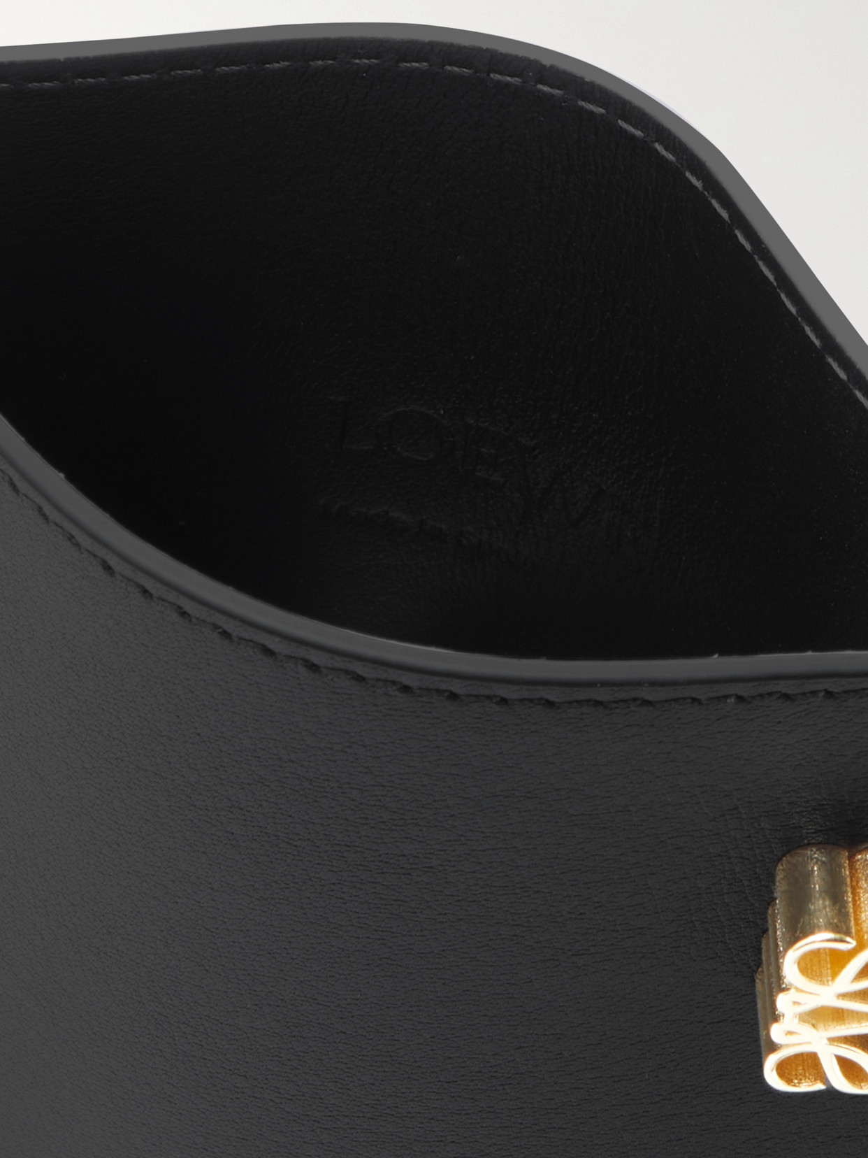Loewe Dice Pocket Embellished Leather Shoulder Bag In Black