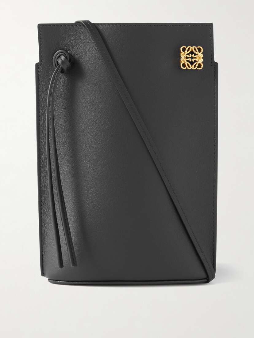 Loewe Dice Pocket Embellished Leather Shoulder Bag