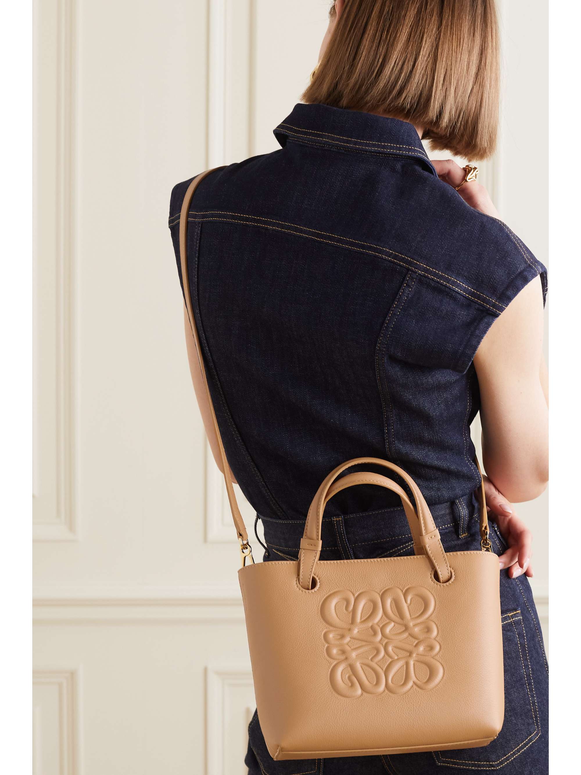 LOEWE Inflated Anagram mini leather tote