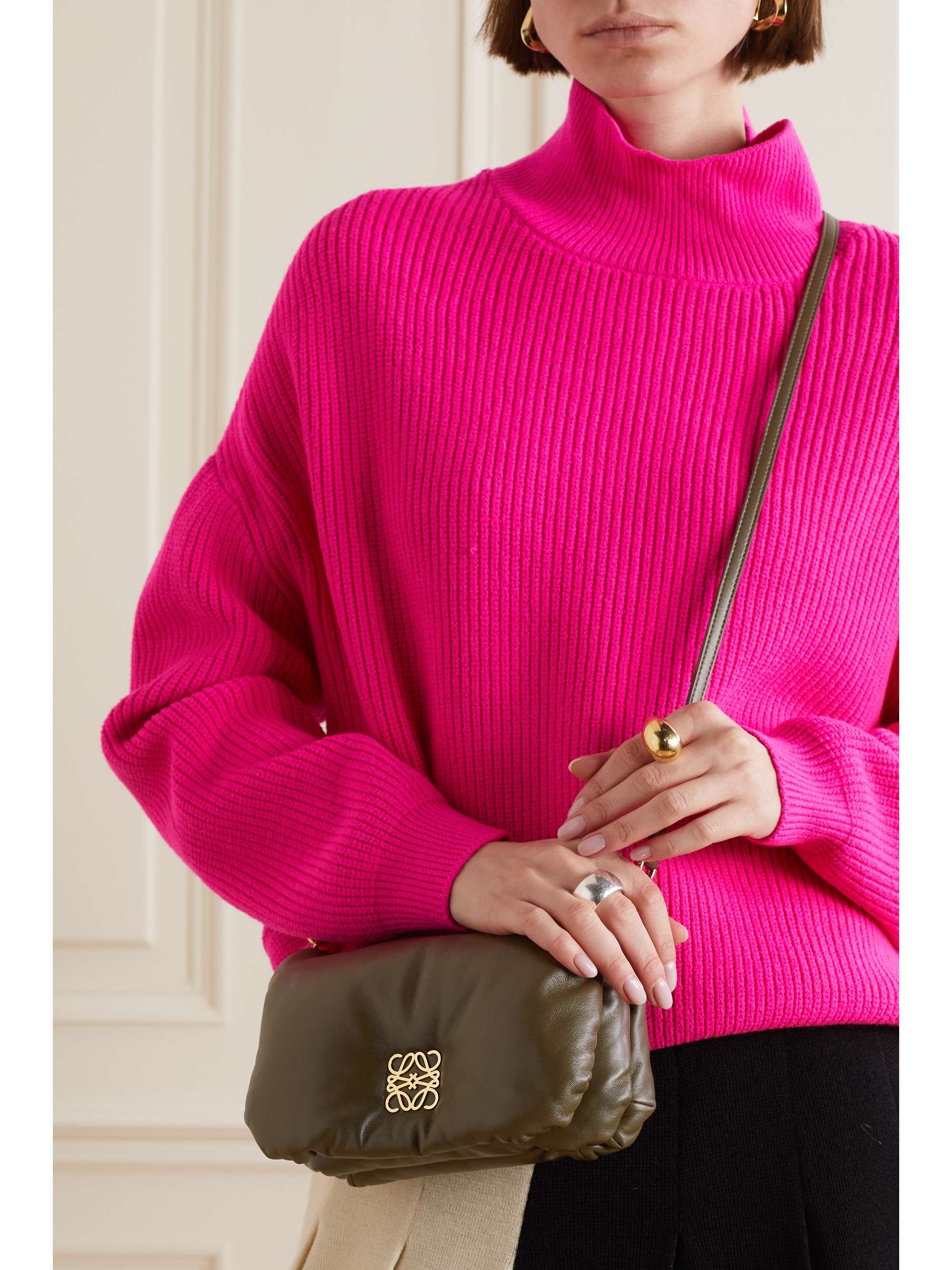 Loewe Goya Pleated Puffer Shoulder Bag