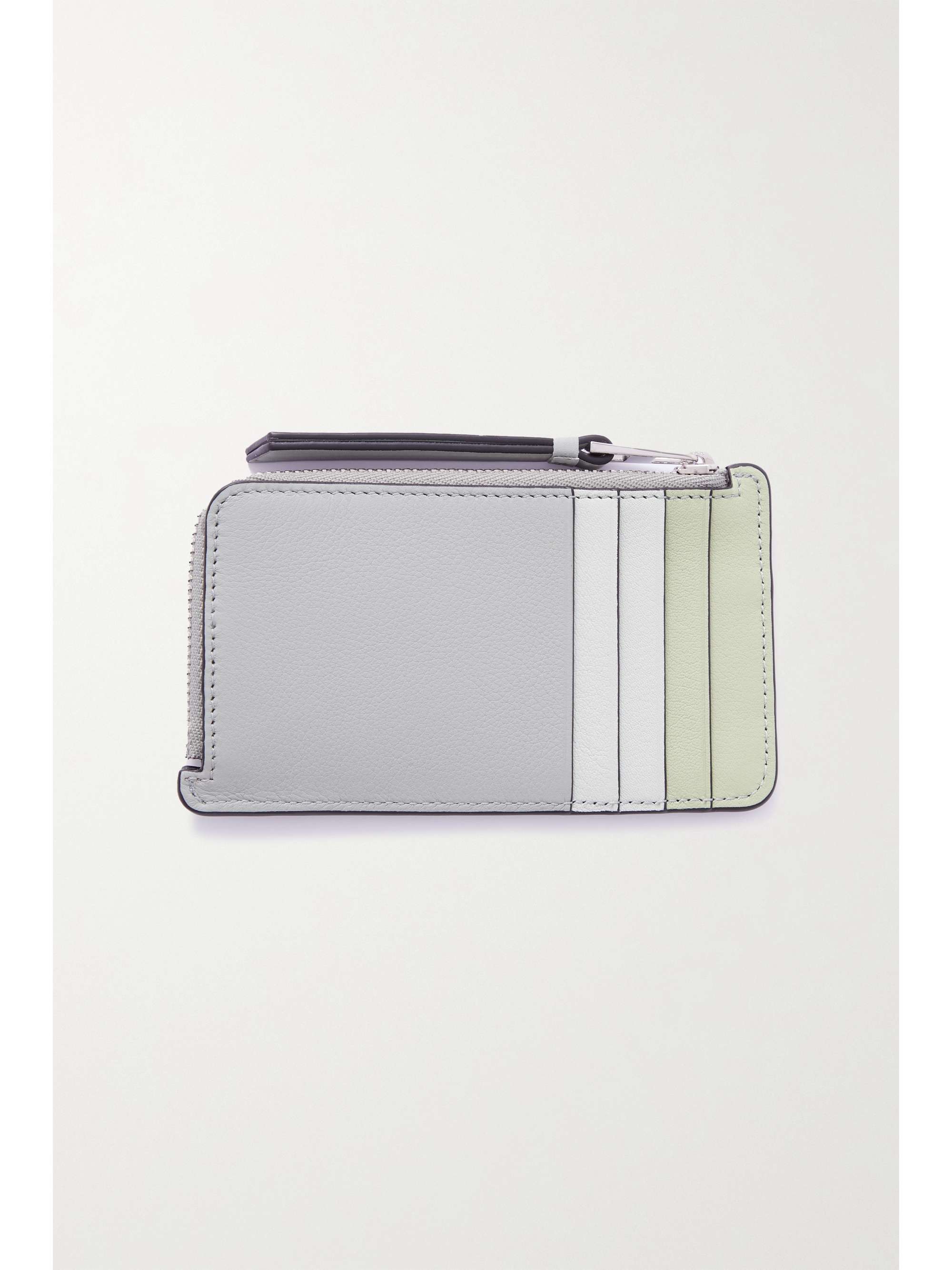 LOEWE Puzzle color-block leather cardholder