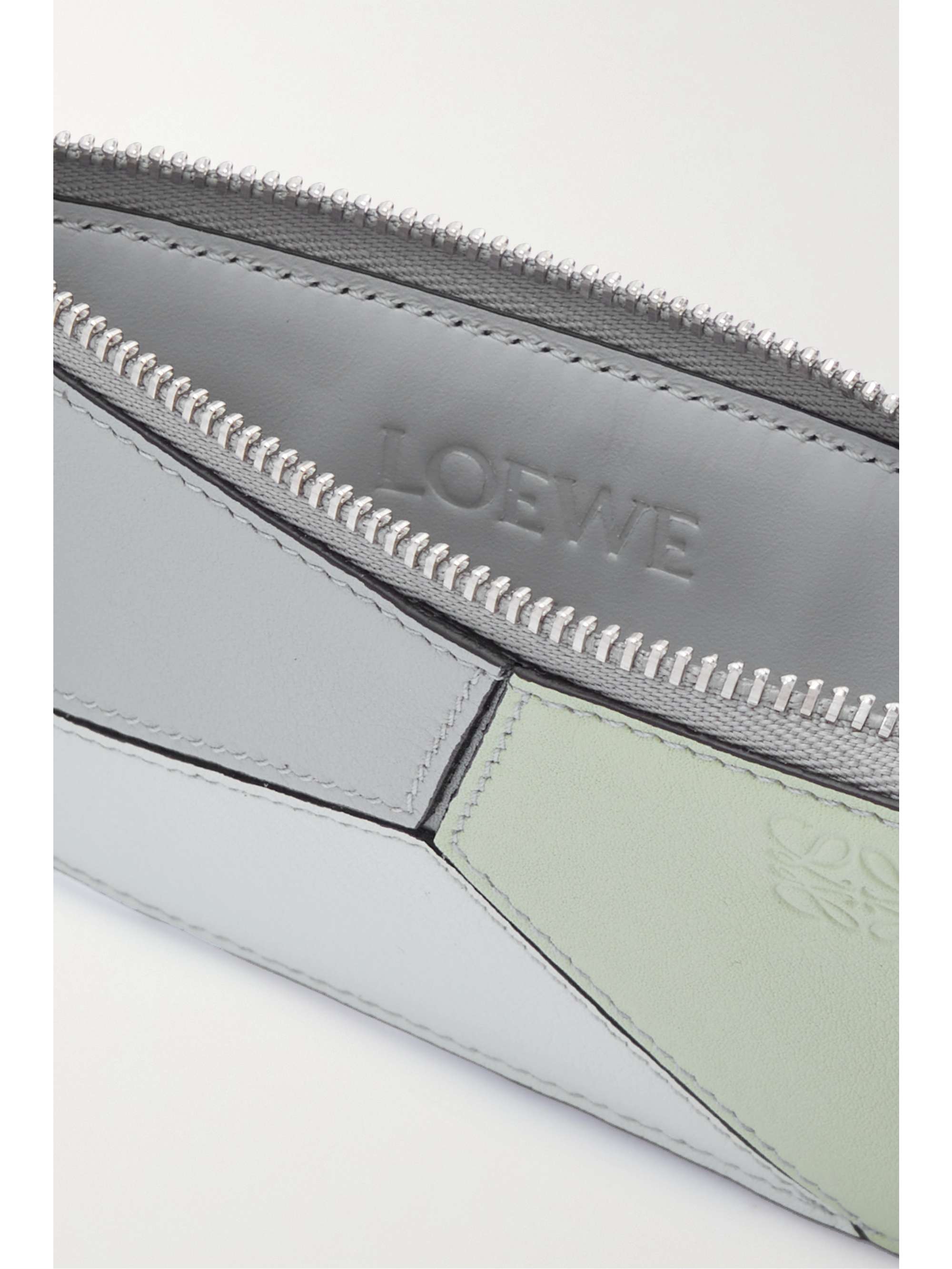 LOEWE Puzzle color-block leather cardholder