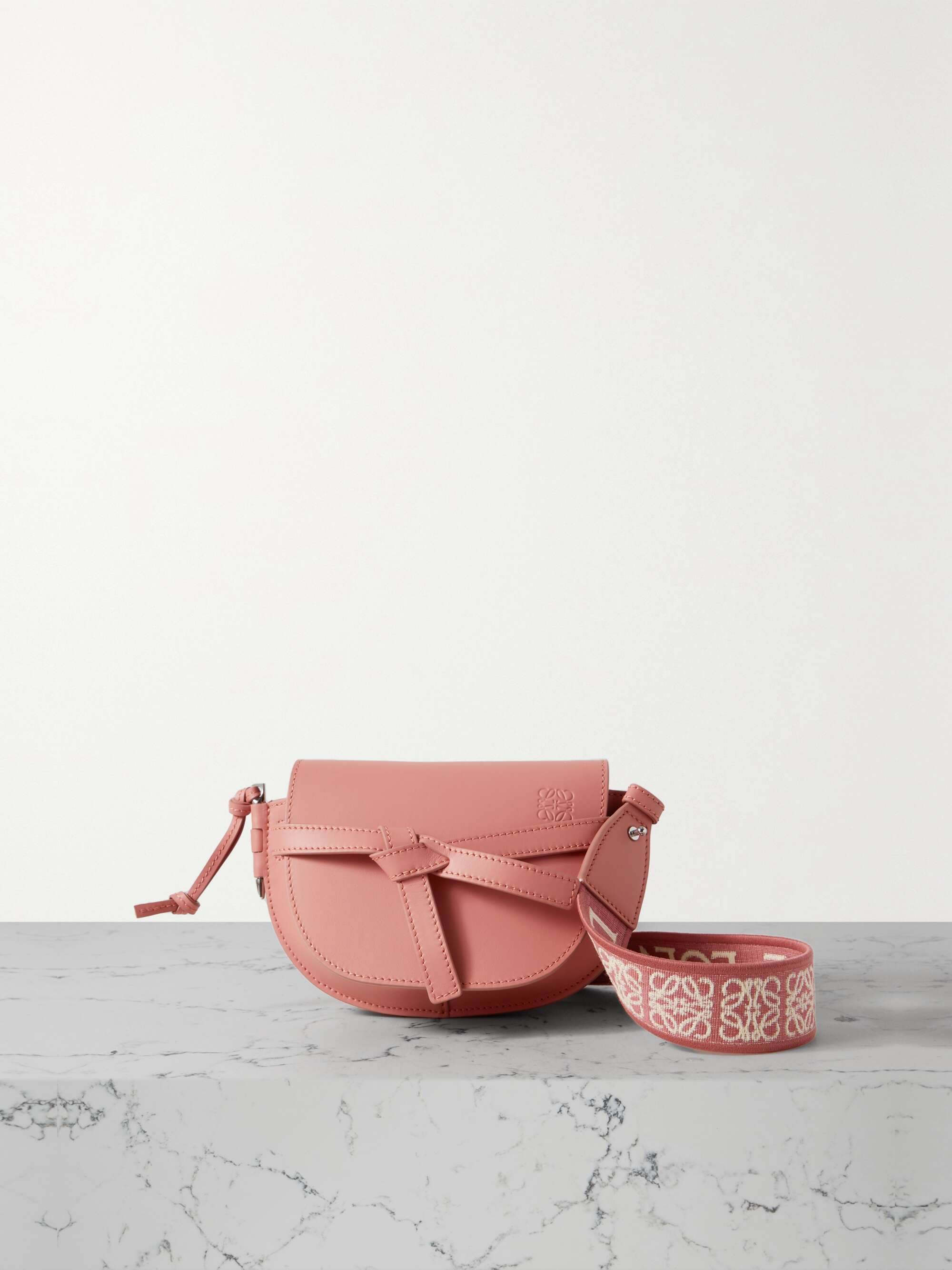 Loewe Mini Gate Leather Dual Cross-Body Bag