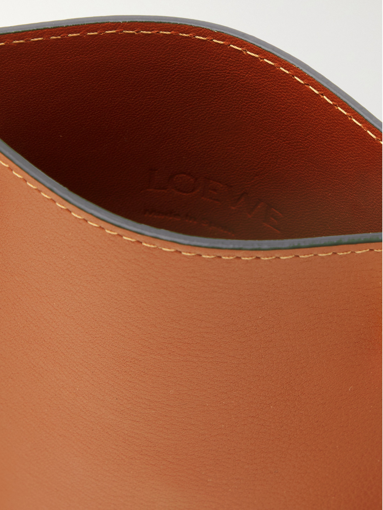 Loewe Dice Pocket Embellished Leather Shoulder Bag In Brown