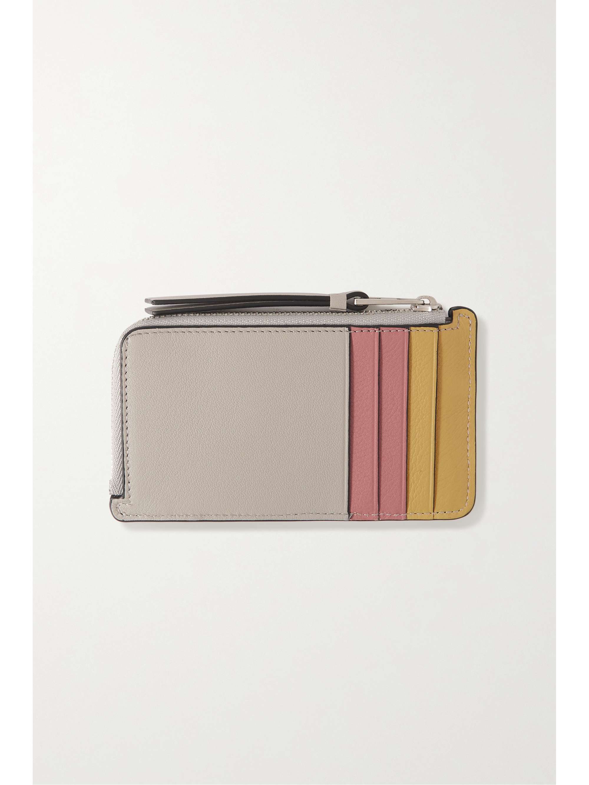 LOEWE Puzzle color-block leather cardholder