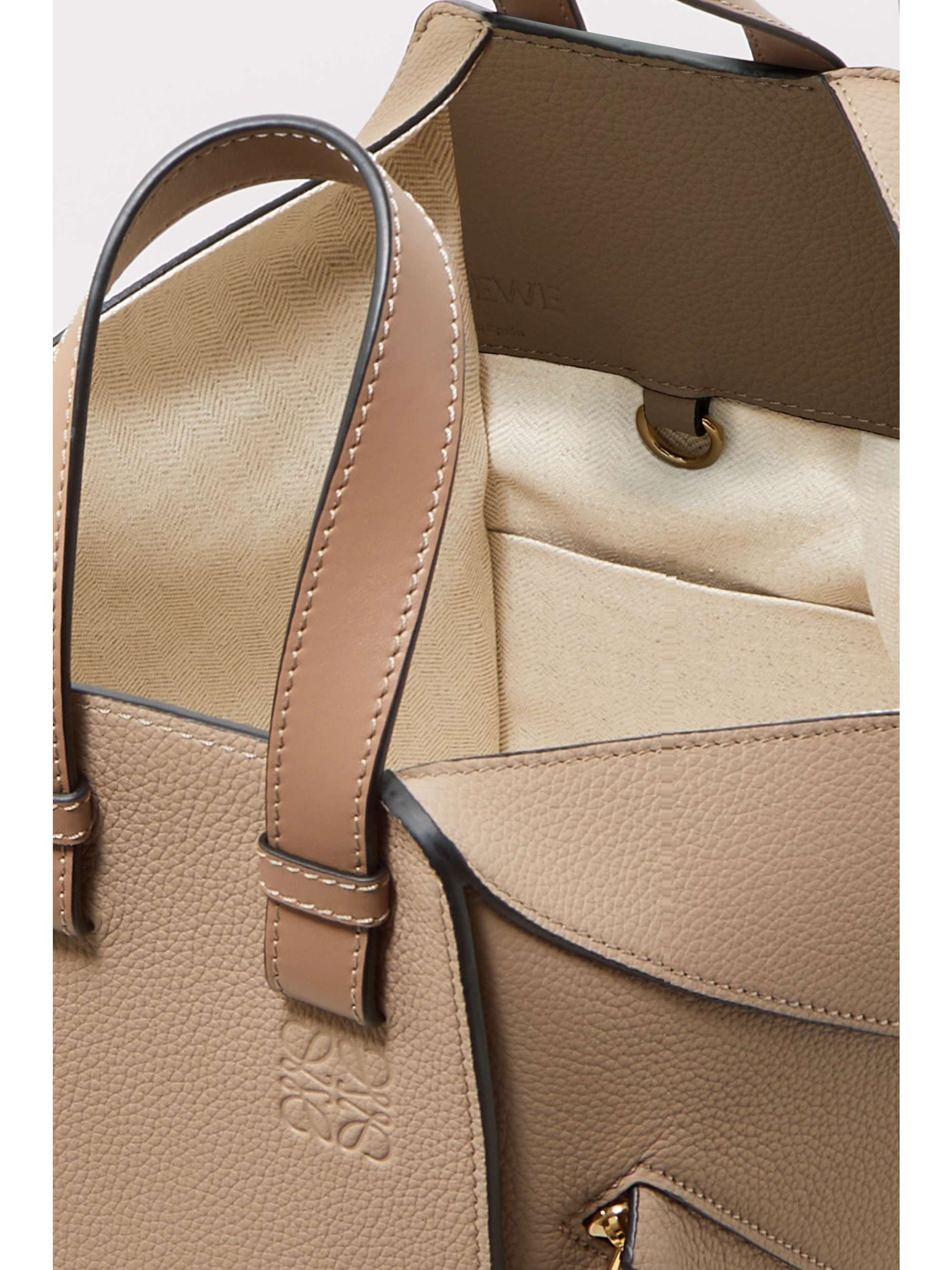 LOEWE Hammock small textured-leather tote
