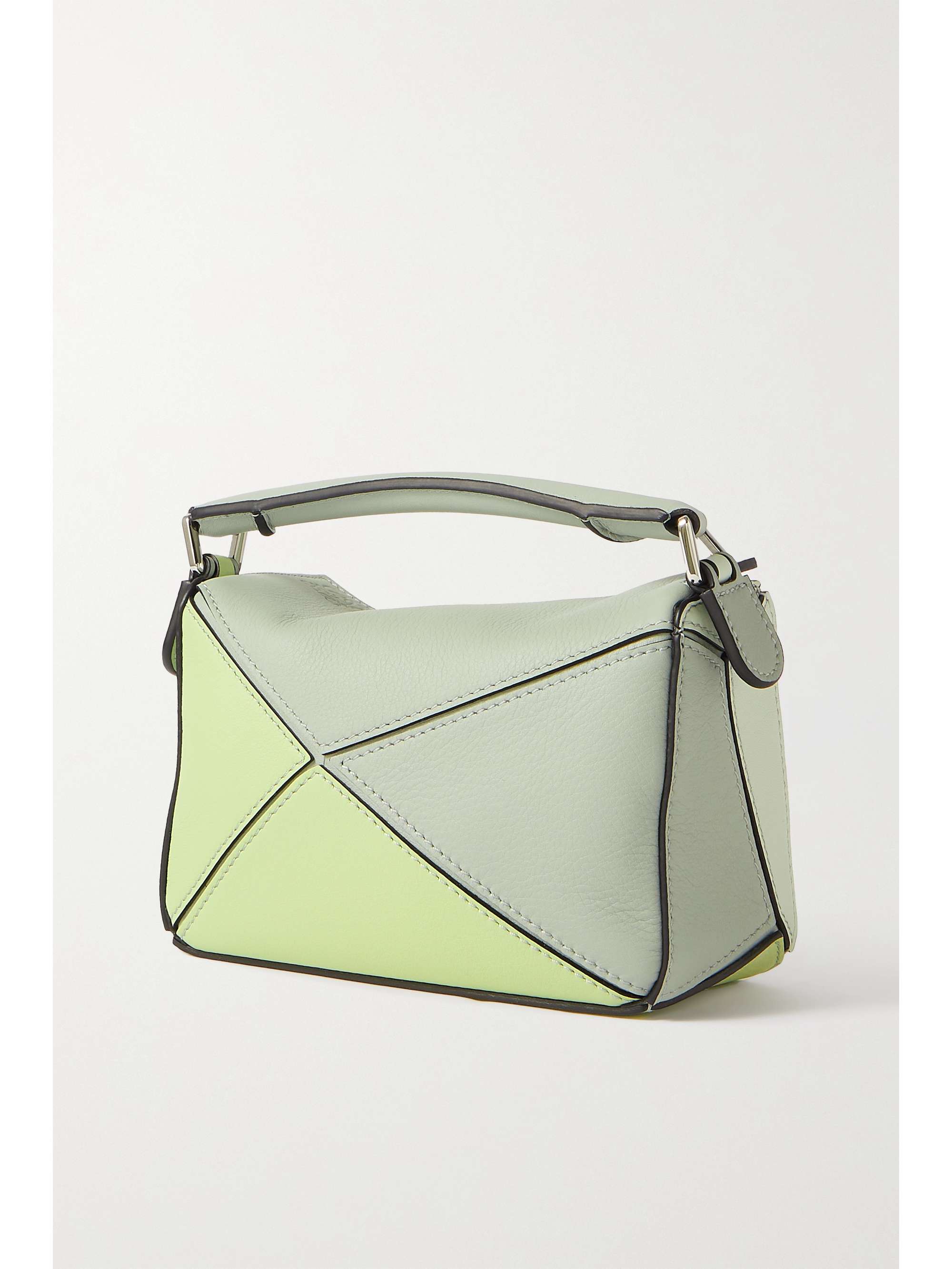 LOEWE Puzzle mini textured-leather shoulder bag