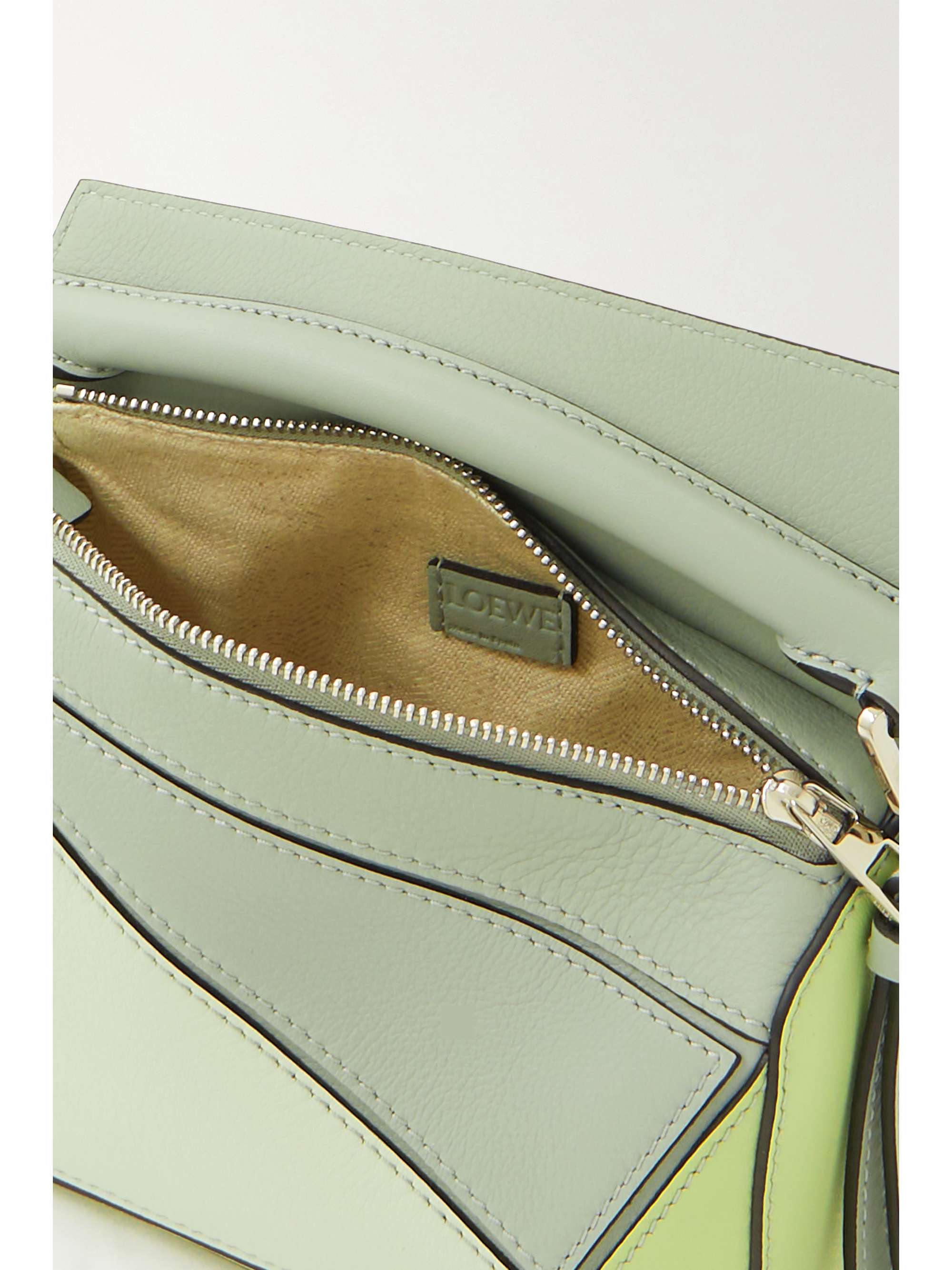 LOEWE Puzzle mini textured-leather shoulder bag