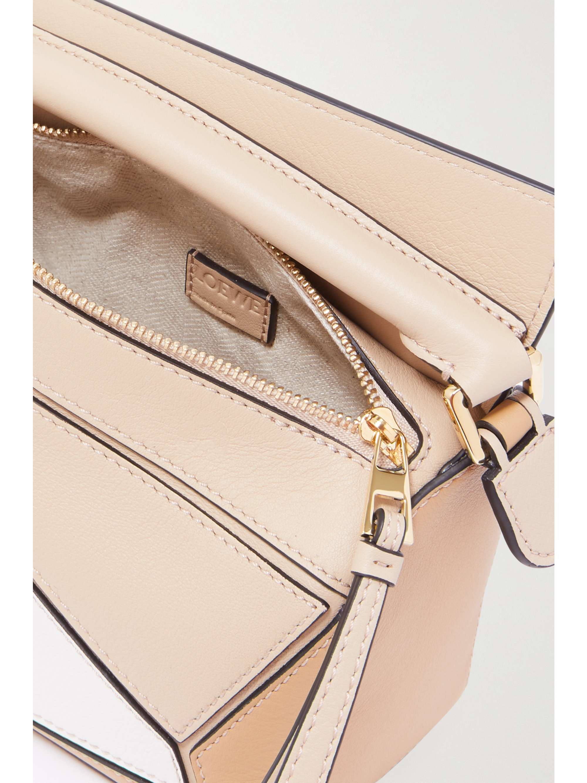 LOEWE Puzzle mini textured-leather shoulder bag