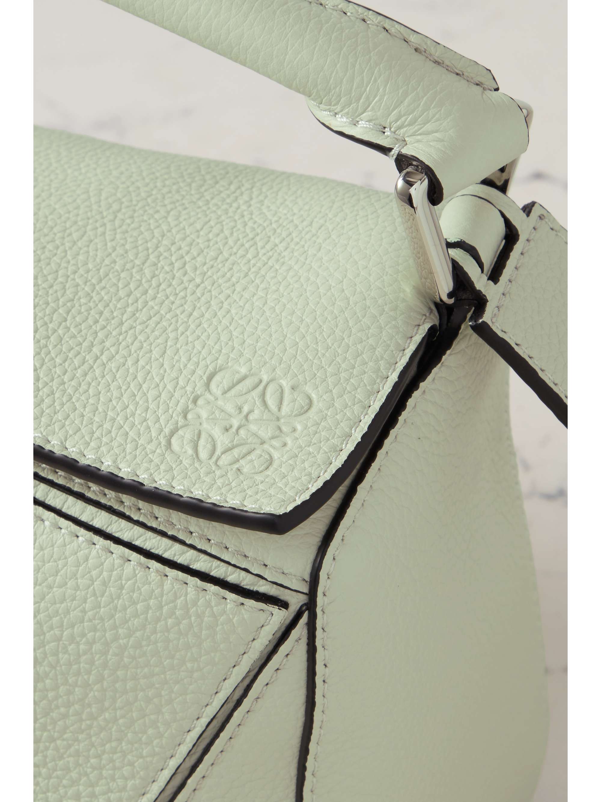 LOEWE Puzzle small textured-leather shoulder bag