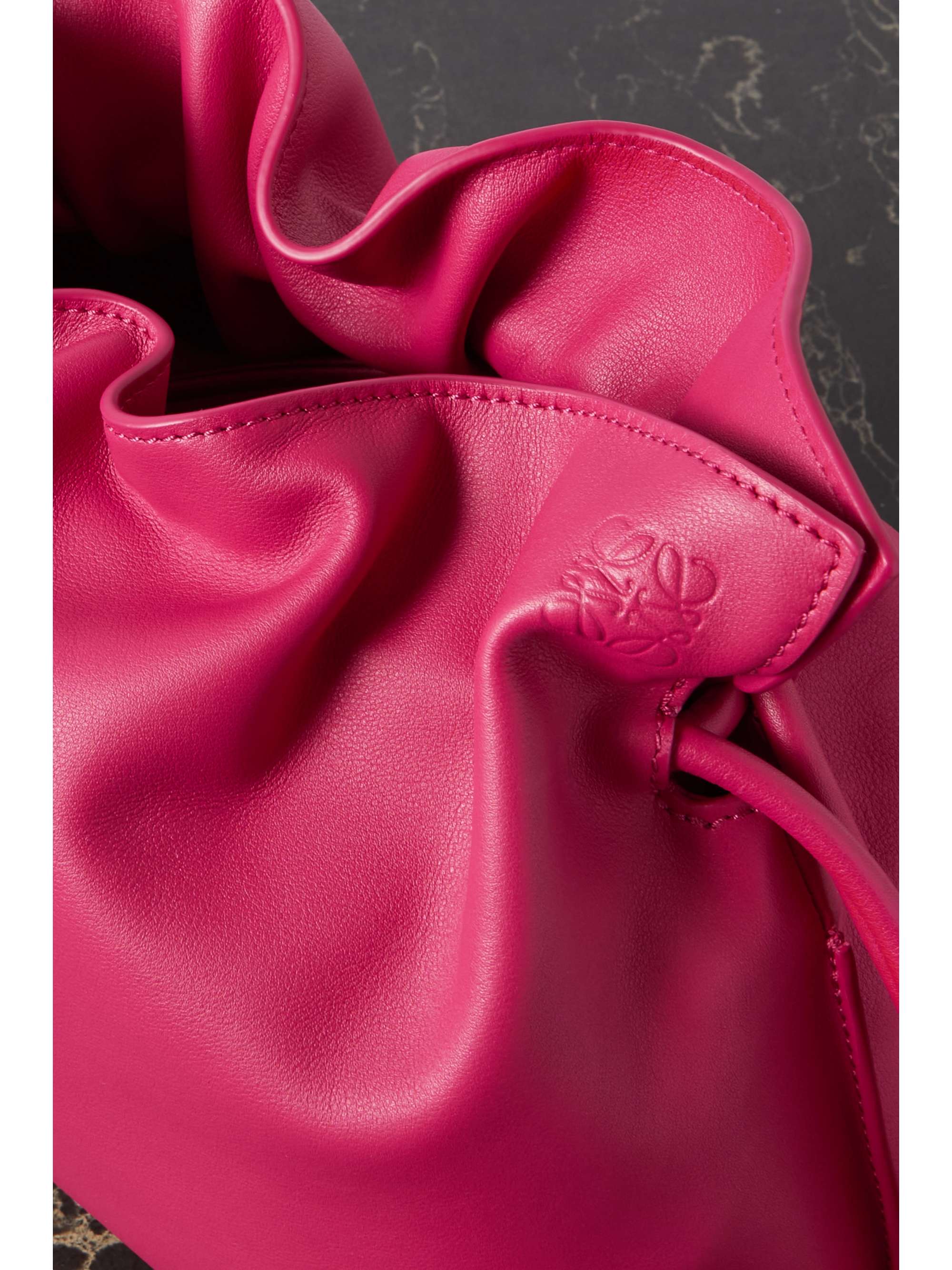 LOEWE Flamenco medium leather clutch