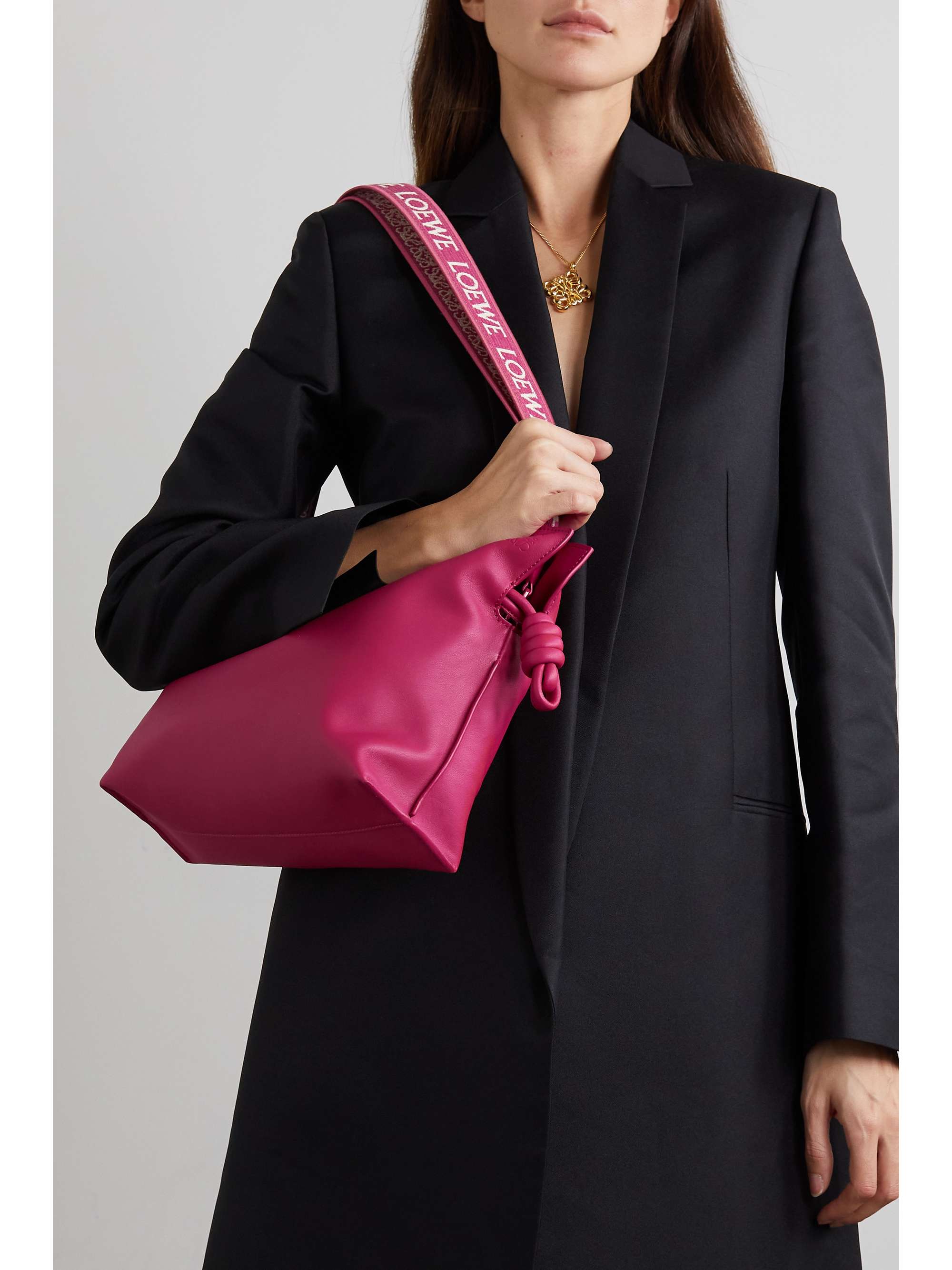 LOEWE Flamenco medium leather clutch