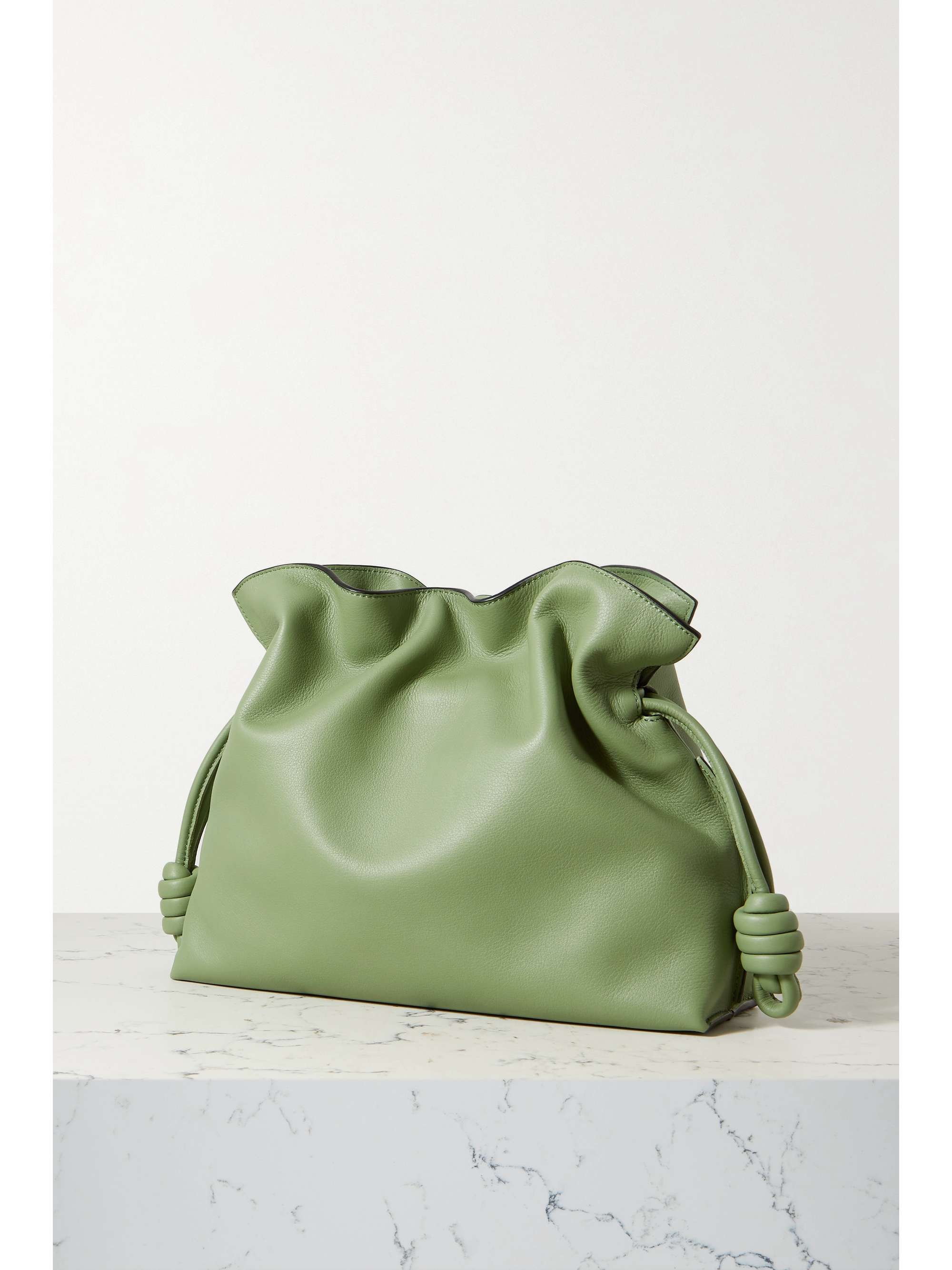 LOEWE Flamenco leather clutch