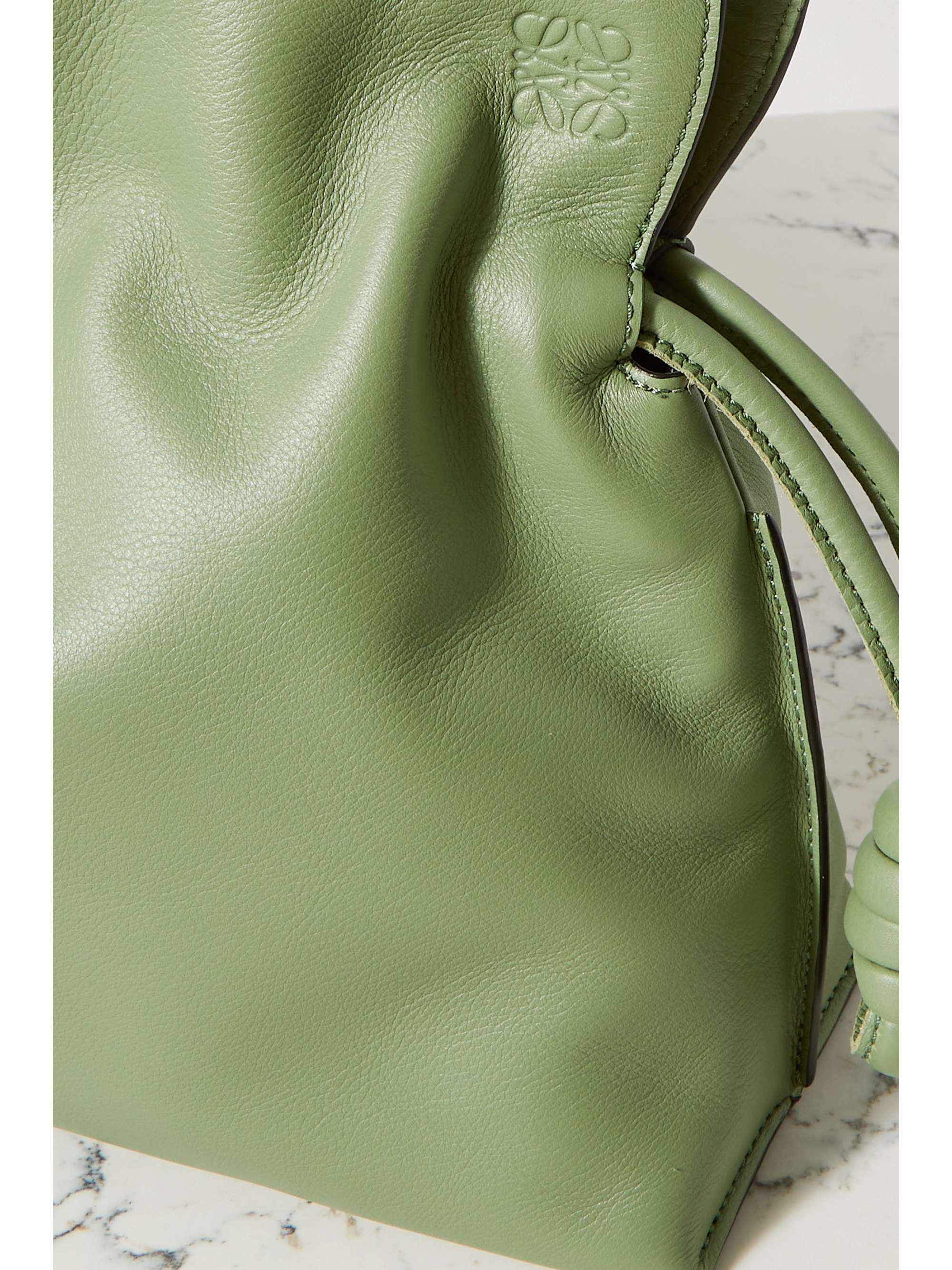 LOEWE Flamenco leather clutch