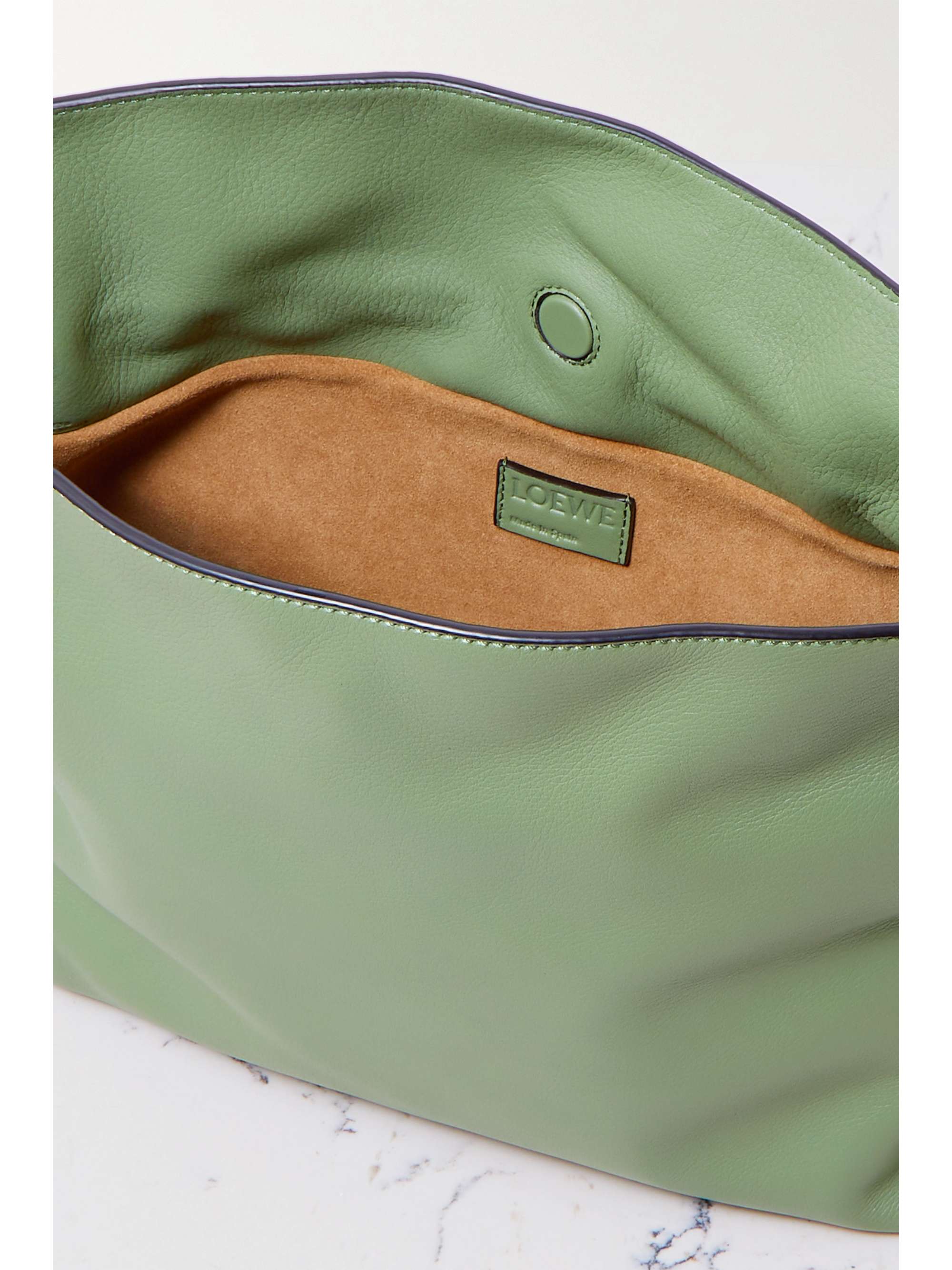 LOEWE Flamenco leather clutch