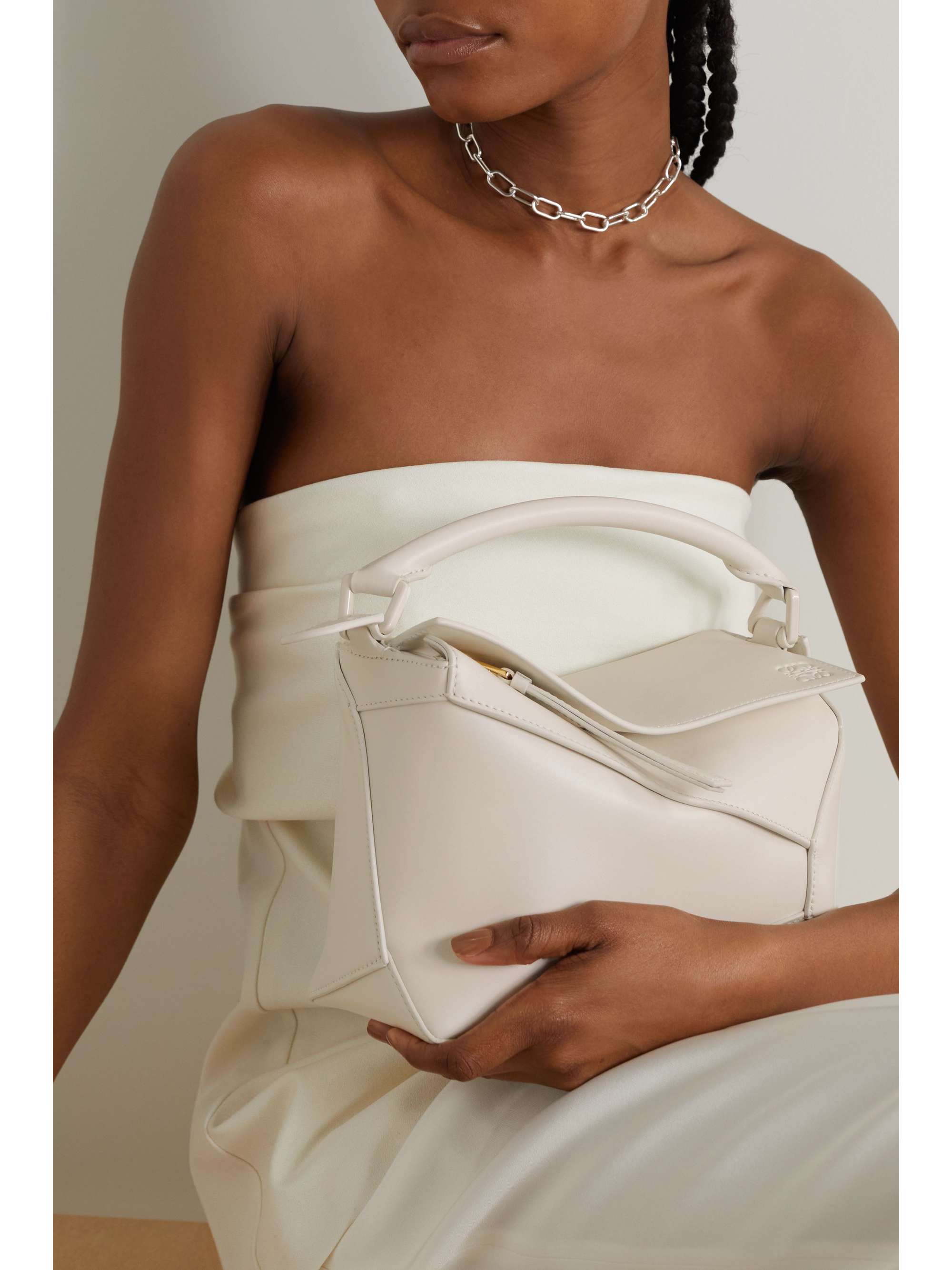 LOEWE Puzzle Edge small leather shoulder bag