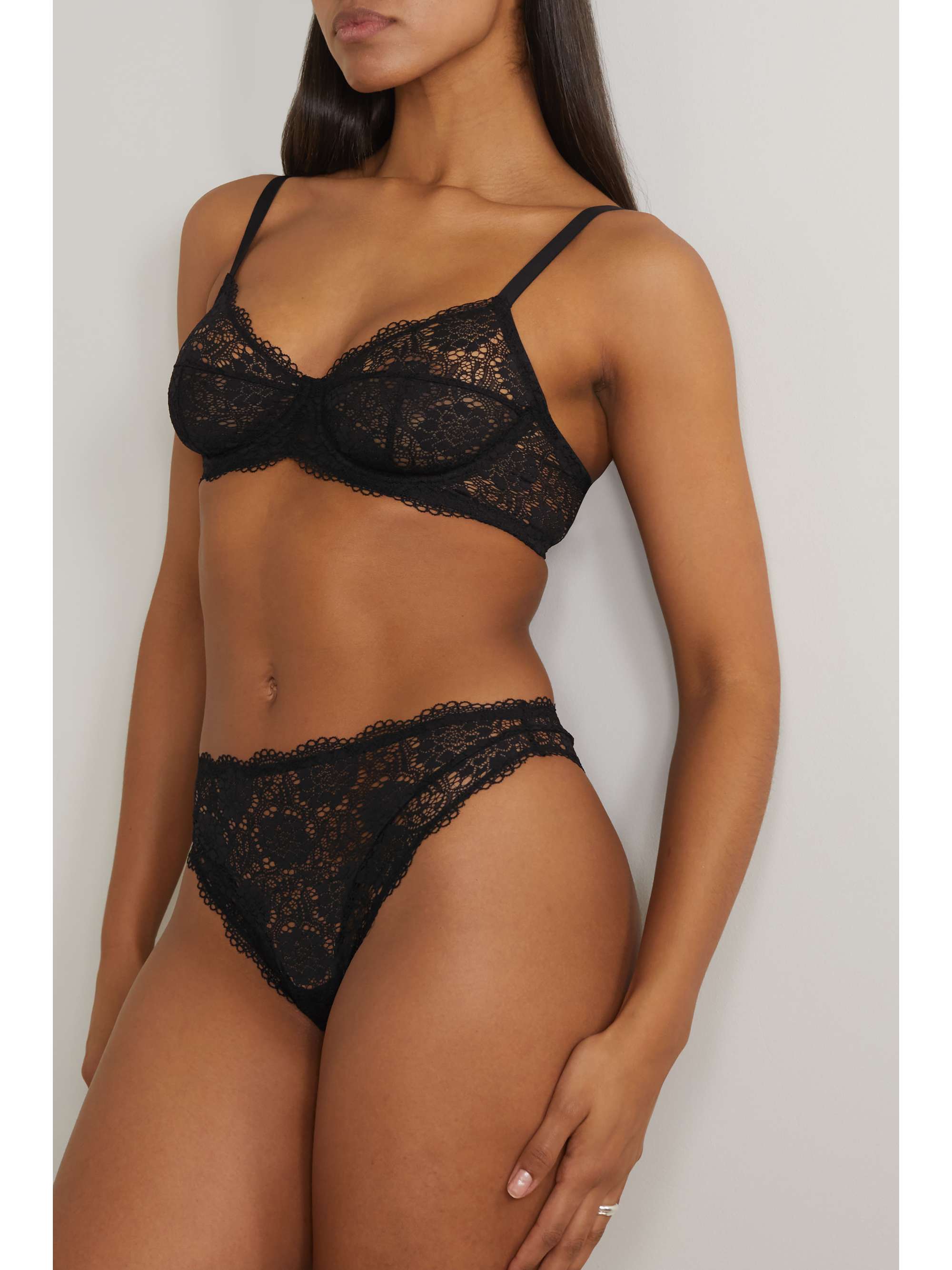 ELSE Peony stretch-lace underwired soft-cup bra