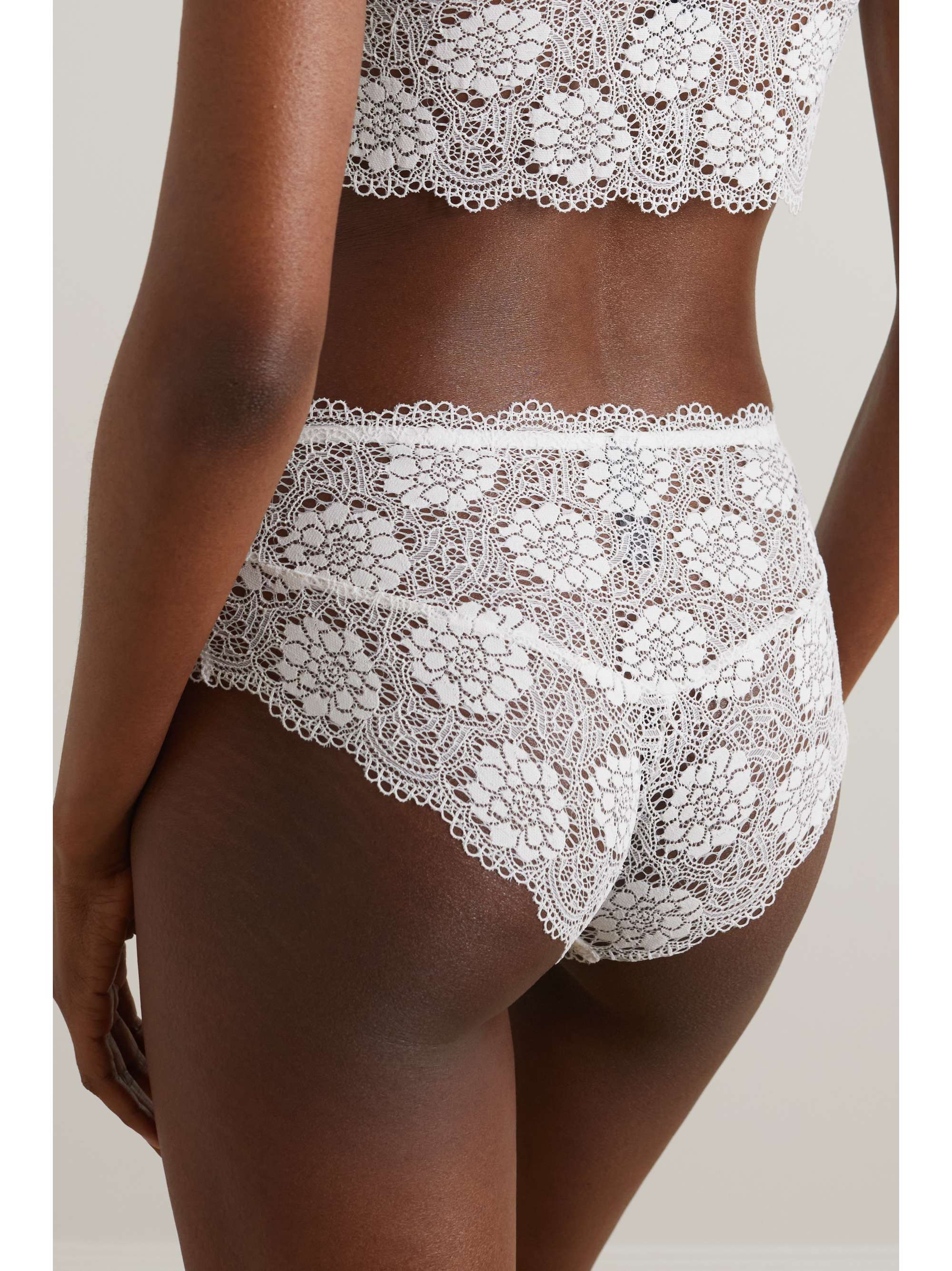 ELSE Peony stretch-lace briefs