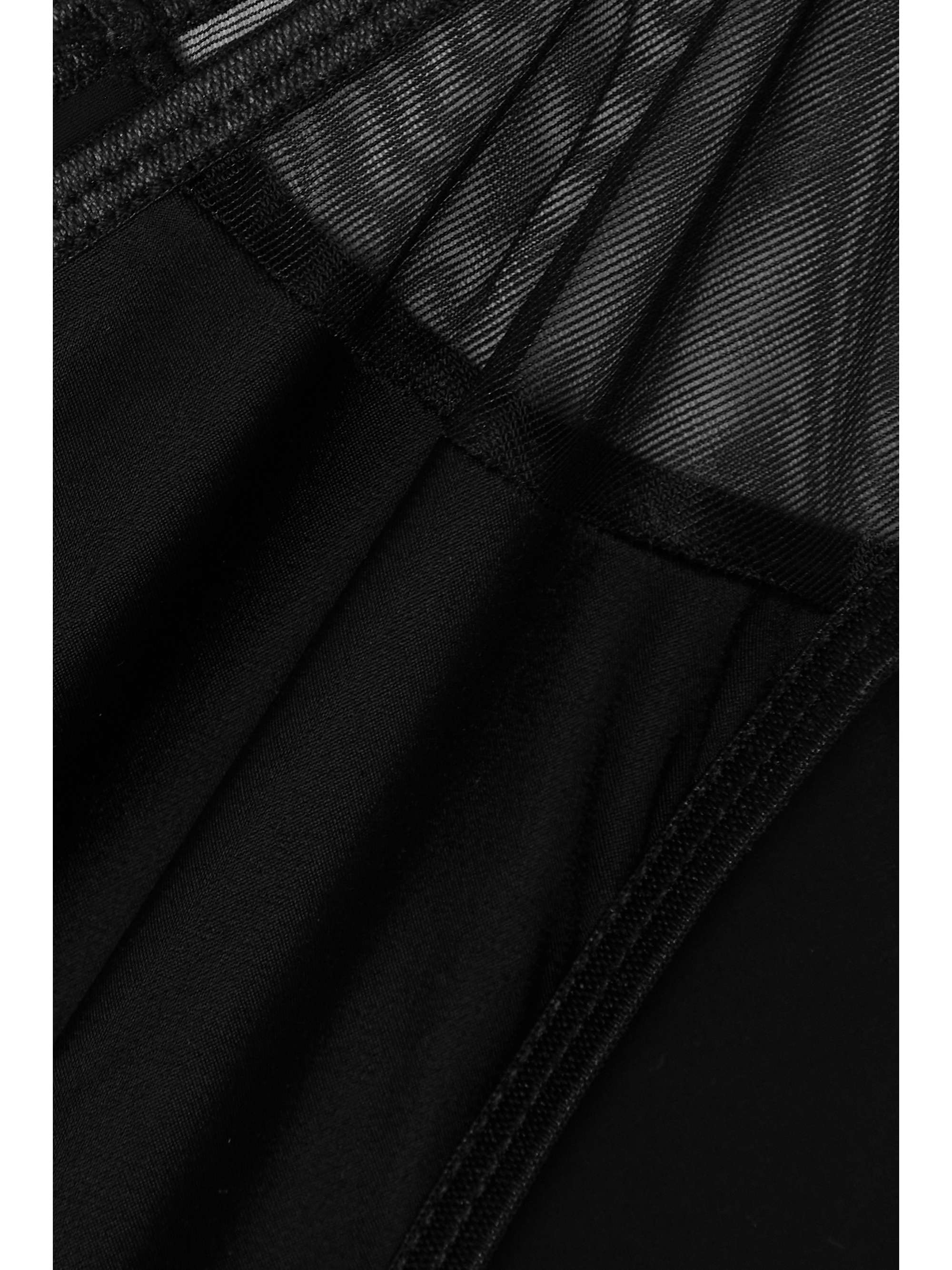 ELSE Gigi tulle-trimmed stretch-jersey boy shorts