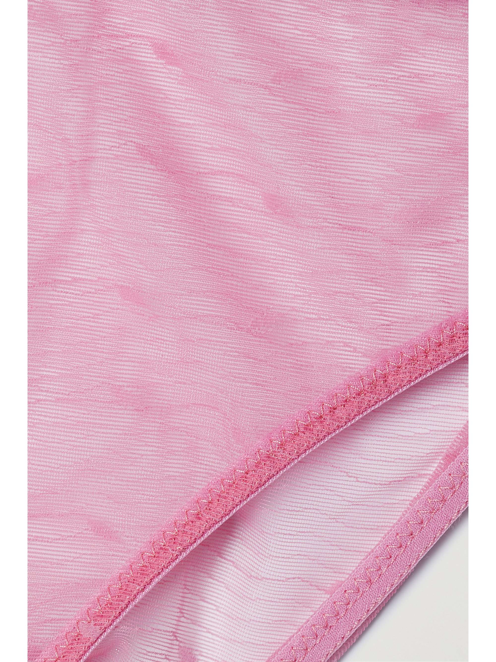ELSE + NET SUSTAIN Kate stretch-mesh briefs