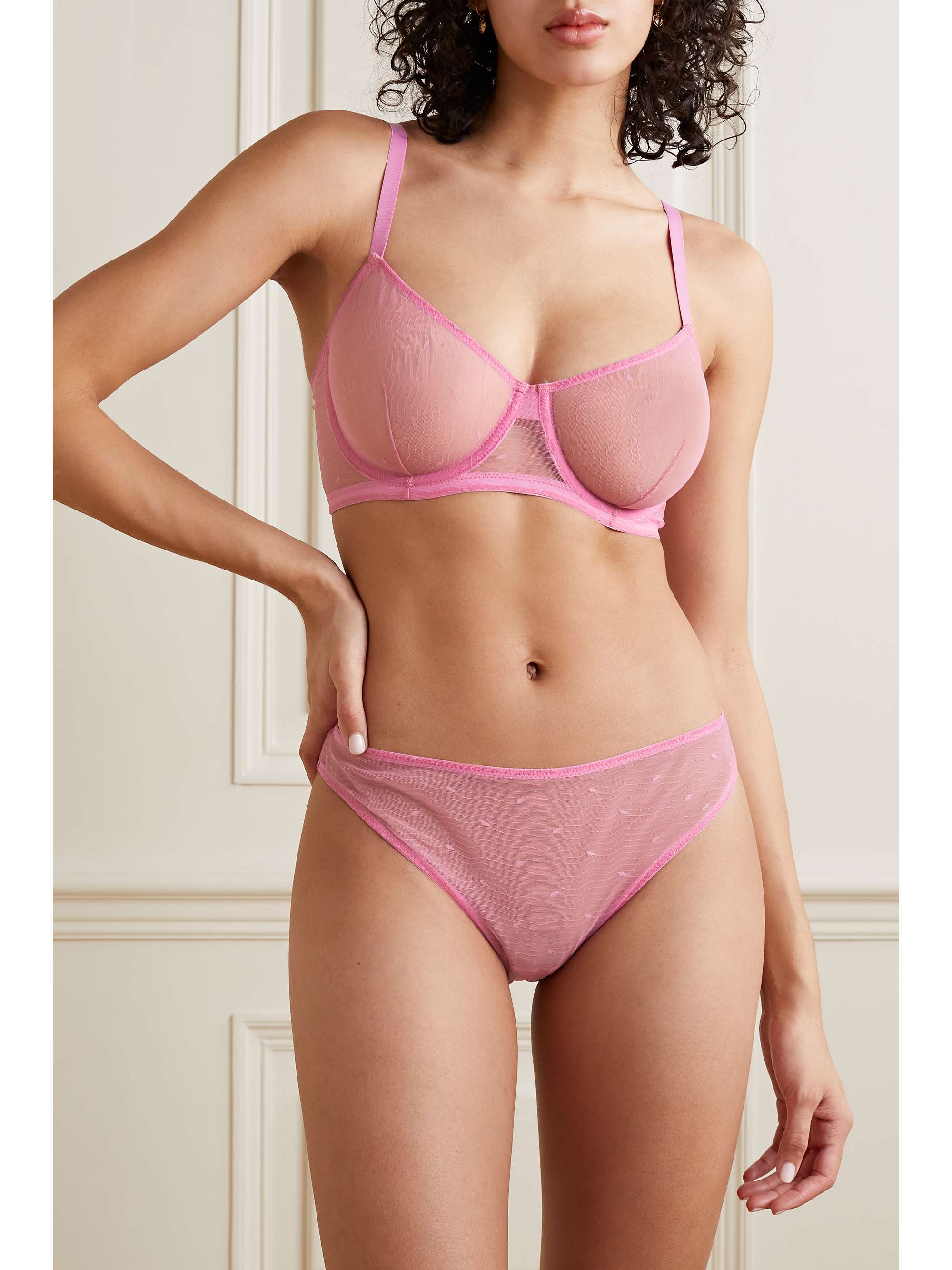 ELSE + NET SUSTAIN Kate stretch-mesh briefs