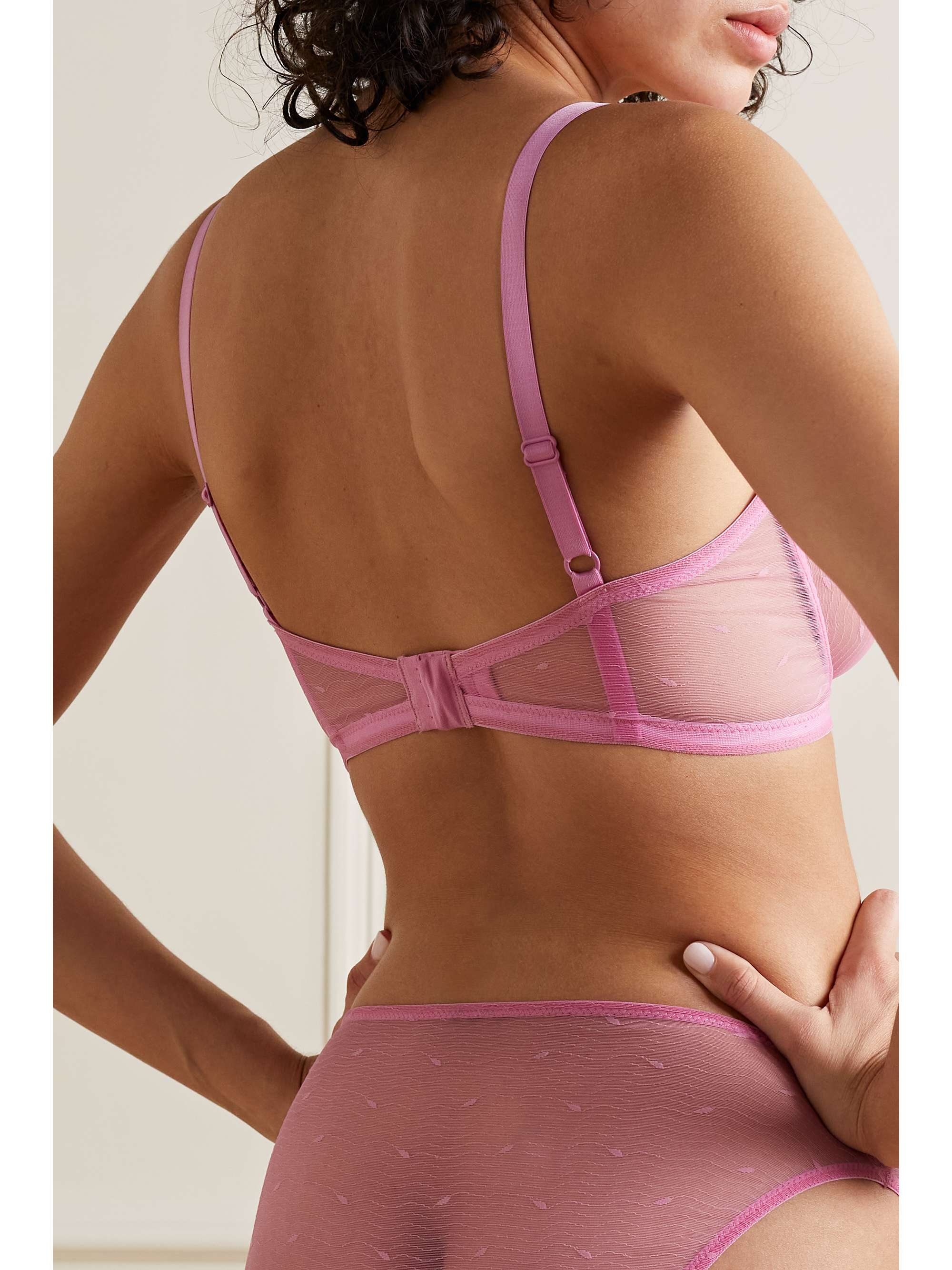 ELSE + NET SUSTAIN Kate stretch-mesh underwired soft-cup bra