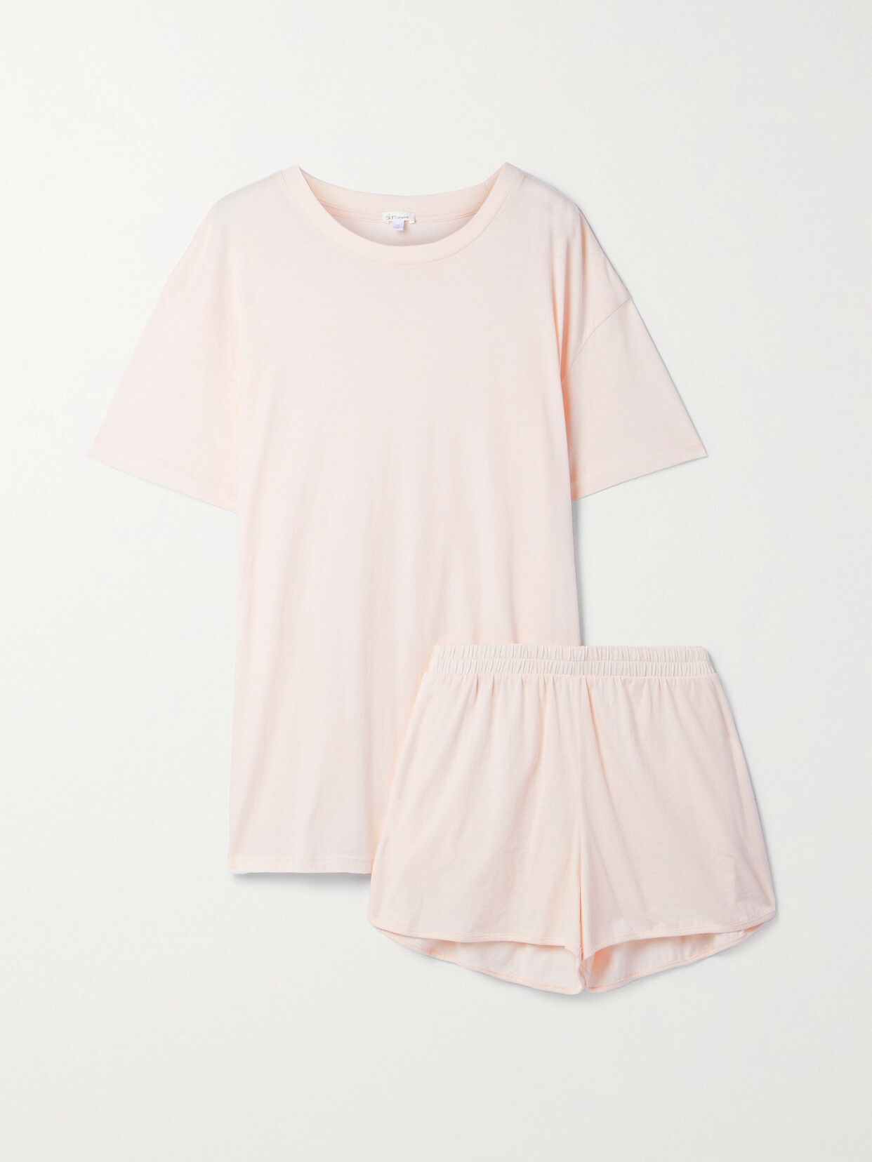 Skin - Courtney Pima Cotton-jersey Pajama Set - Pink