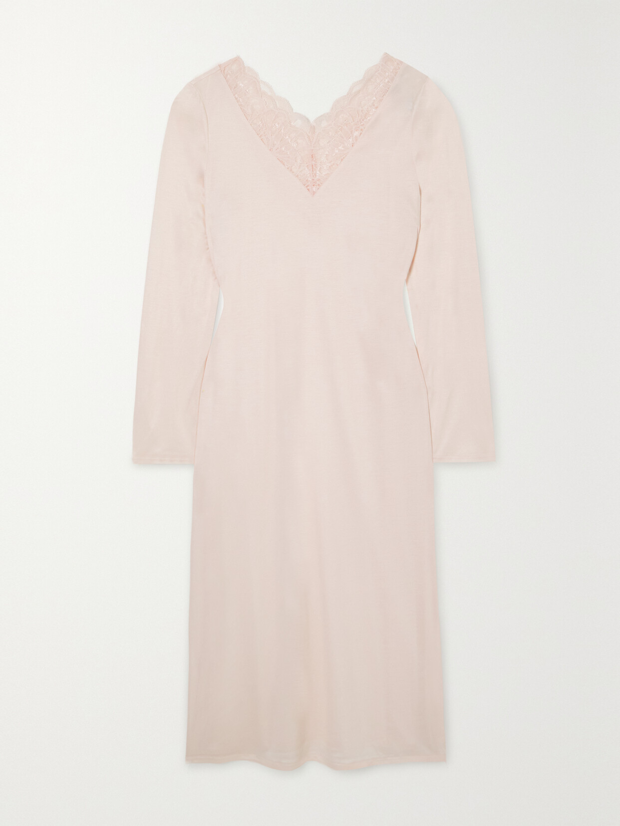 Hanro - Mae Lace-trimmed Tencel Modal Nightdress - Pink