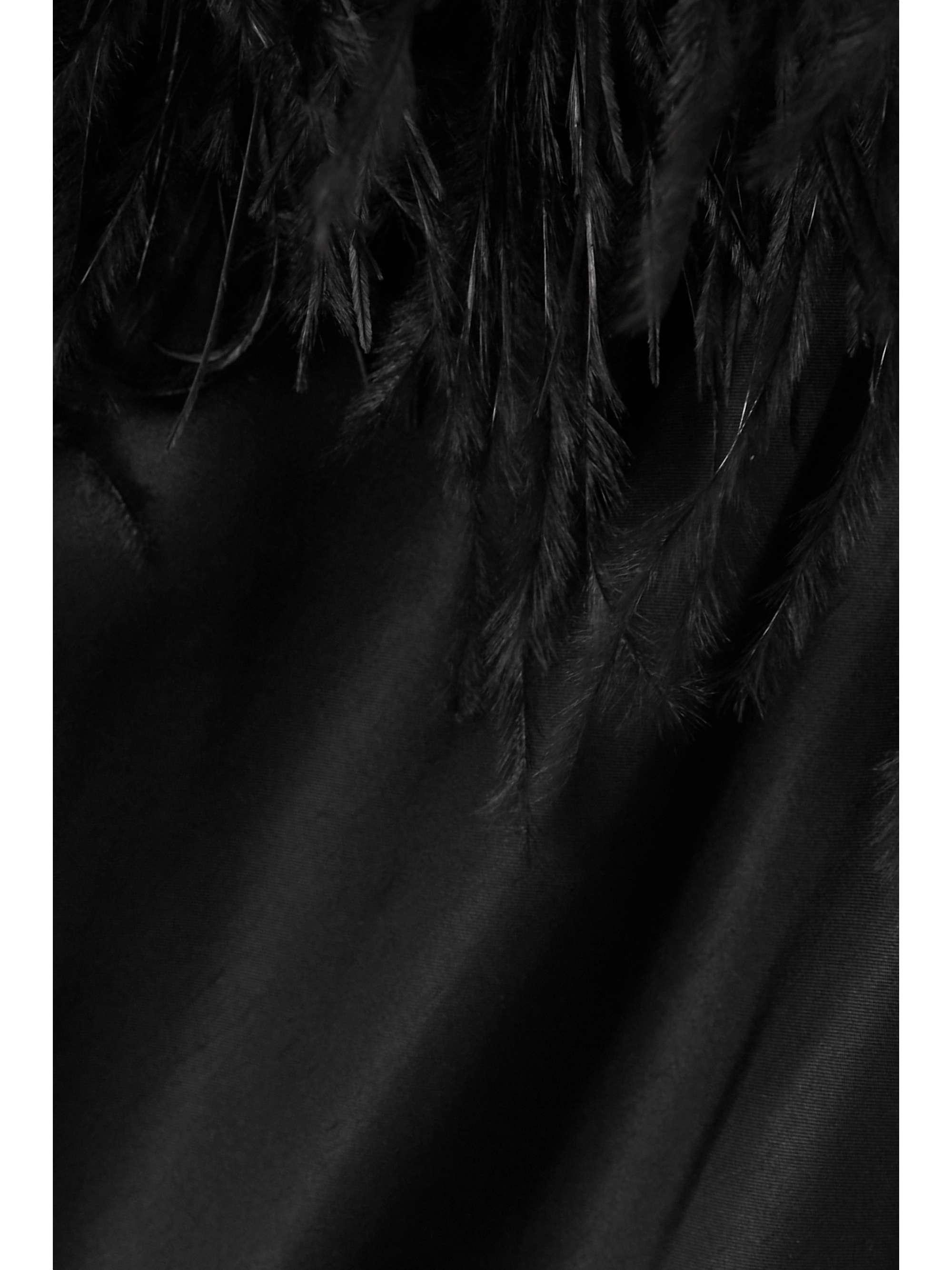SLEEPER + NET SUSTAIN Boheme feather-trimmed LENZING ECOVERO satin chemise