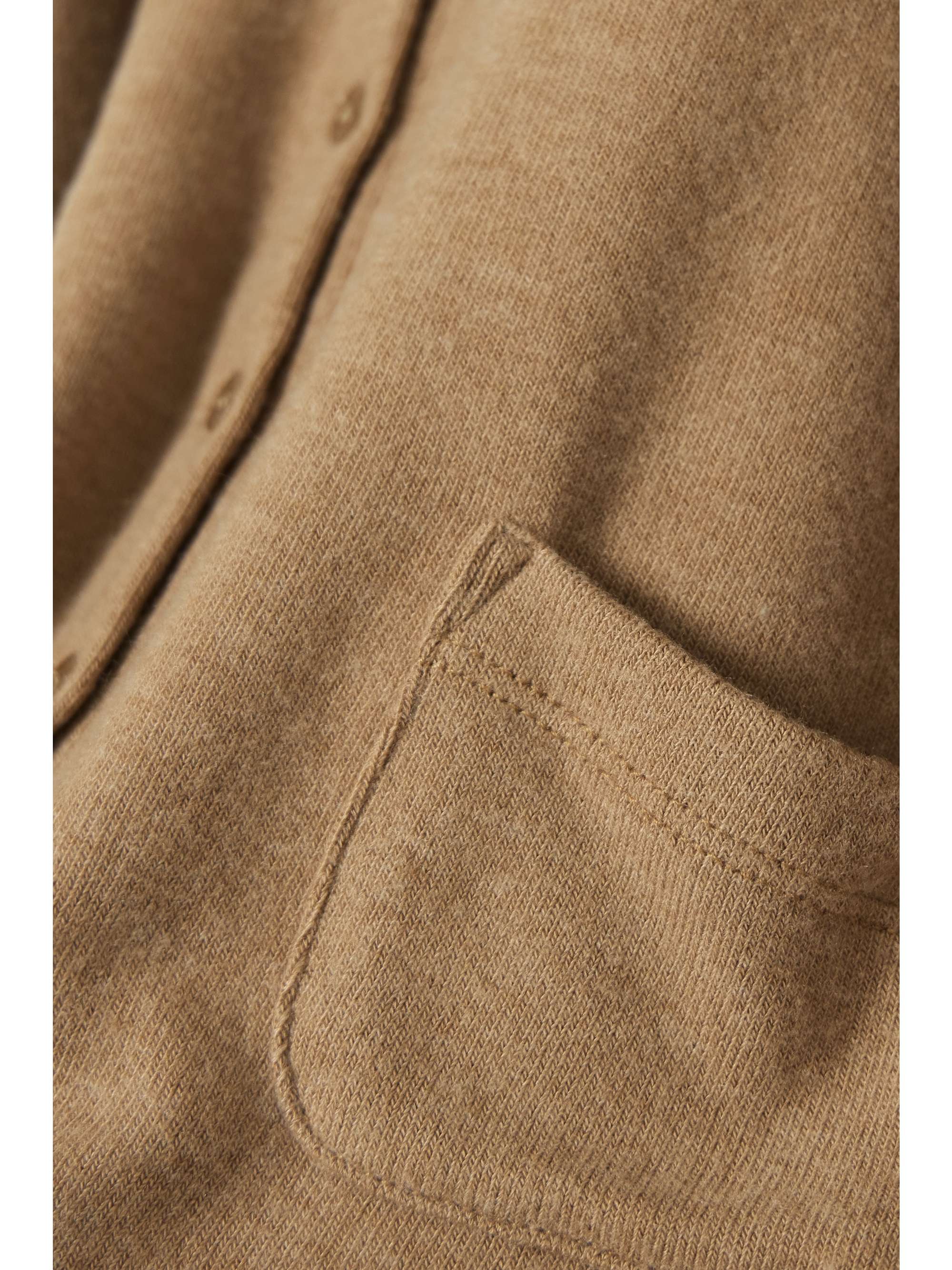 LESET Lauren cropped brushed stretch-knit cardigan