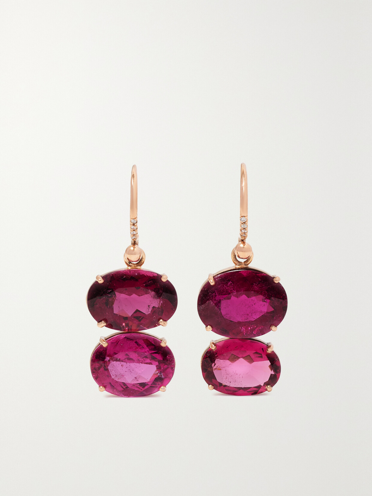 Irene Neuwirth Gemmy Gem 18-karat Rose Gold Multi-stone Earrings