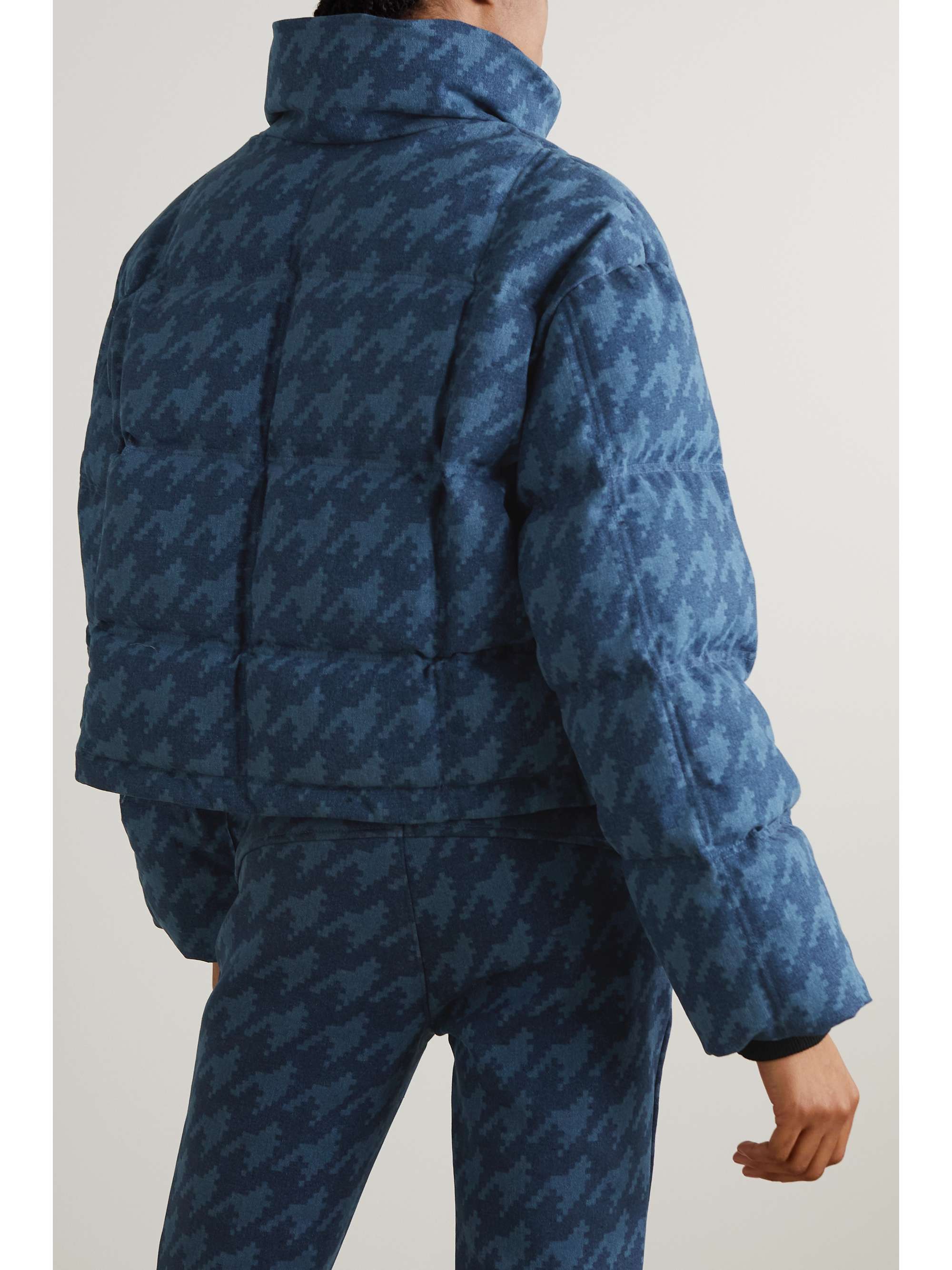 PERFECT MOMENT DL1961 Nevada printed stretch-denim down ski jacket