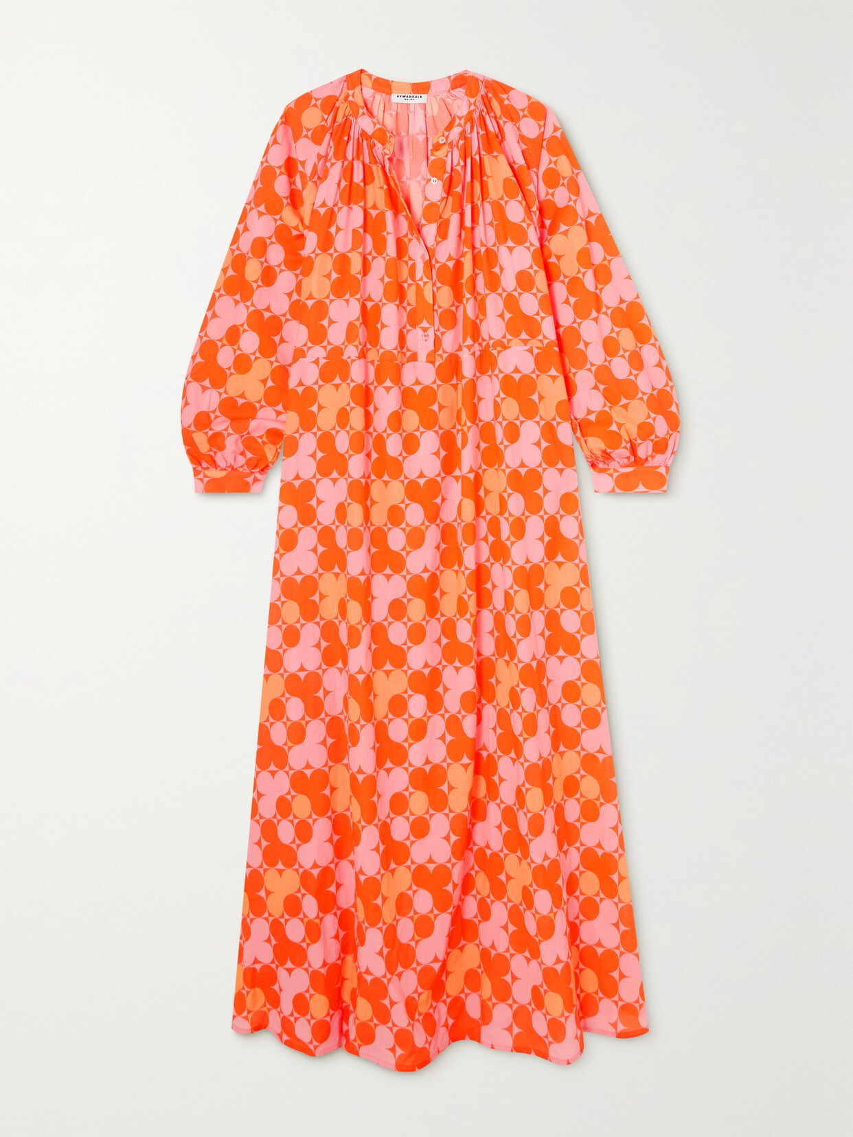 EYWASOULS MALIBU Niara Printed Cotton-voile Maxi Dress