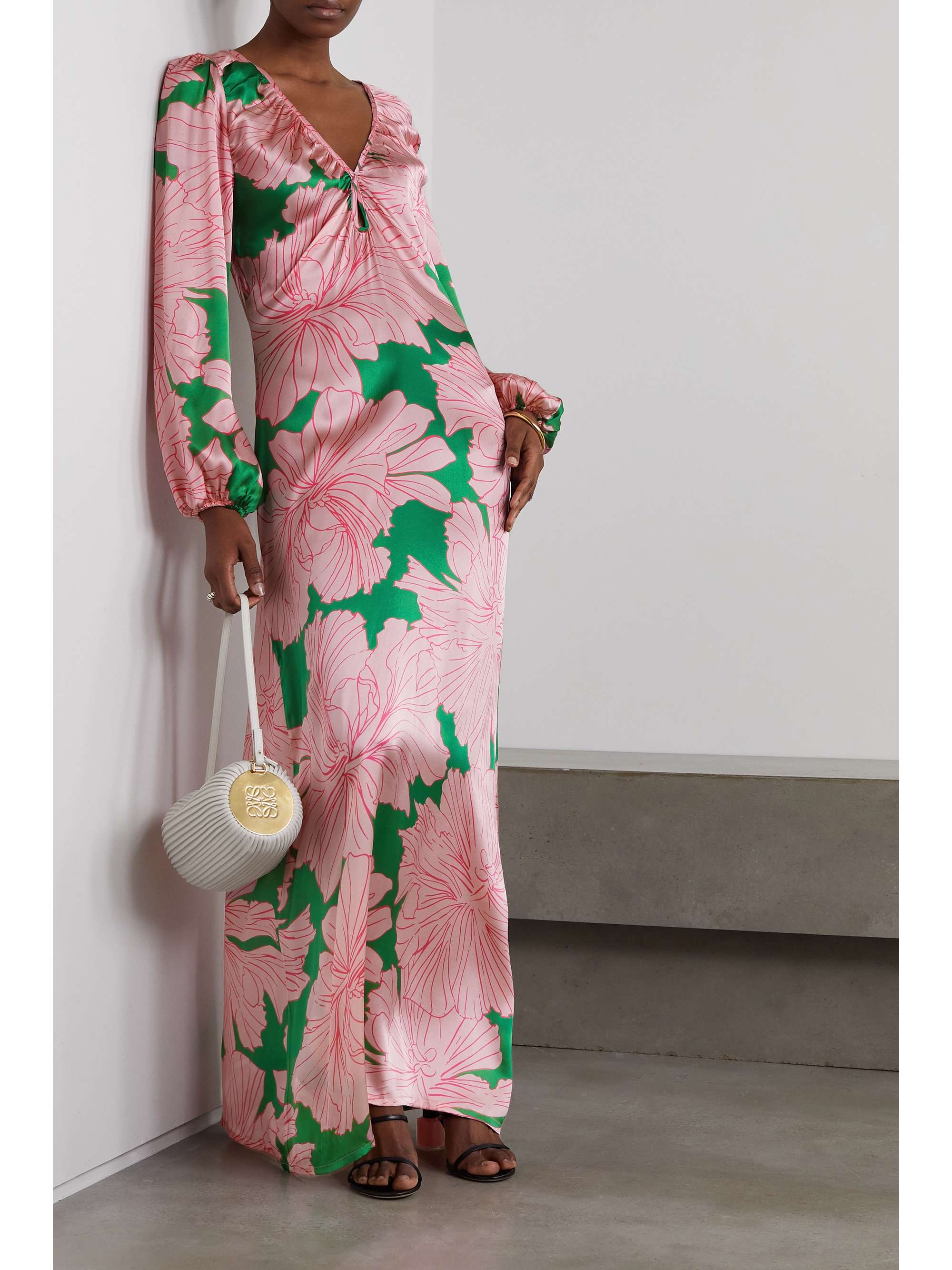 EYWASOULS MALIBU Mac floral-print silk maxi dress | NET-A-PORTER