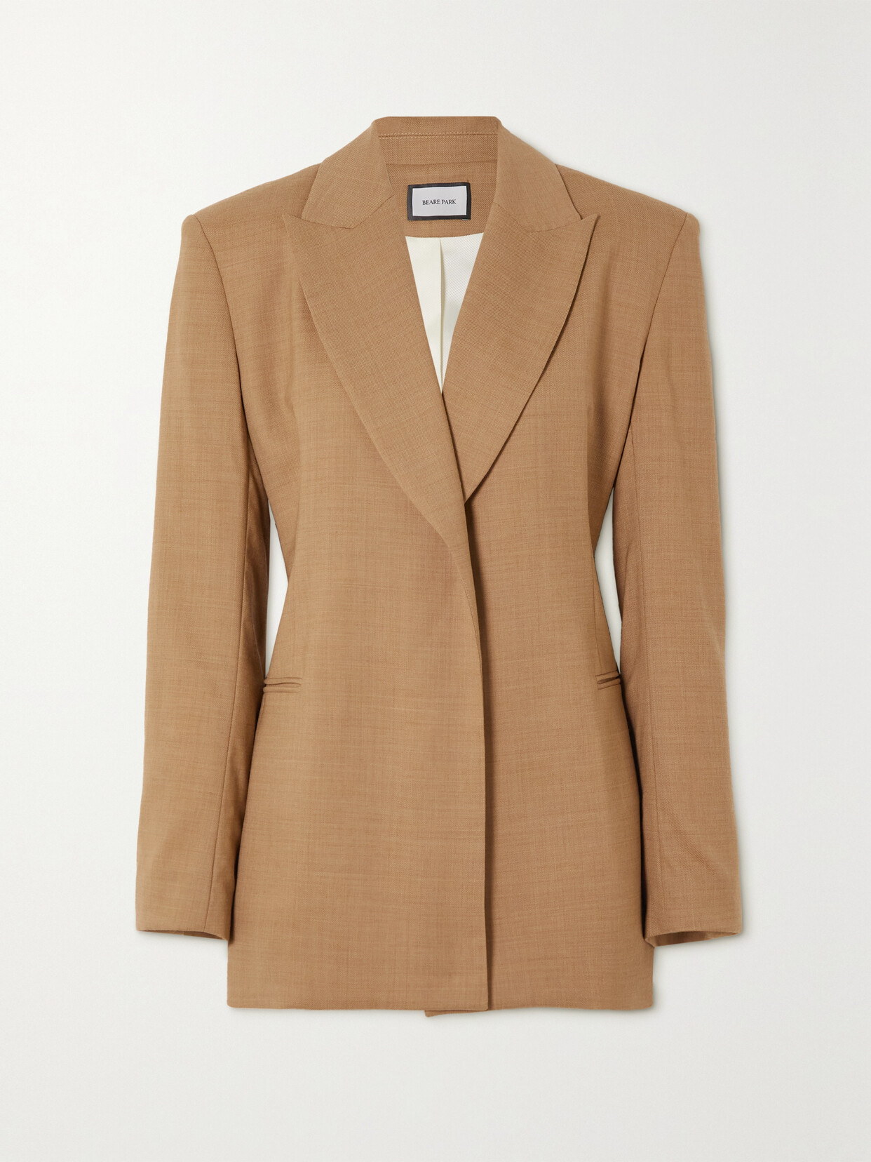 BEARE PARK - Oversized Wool Blazer - Neutrals