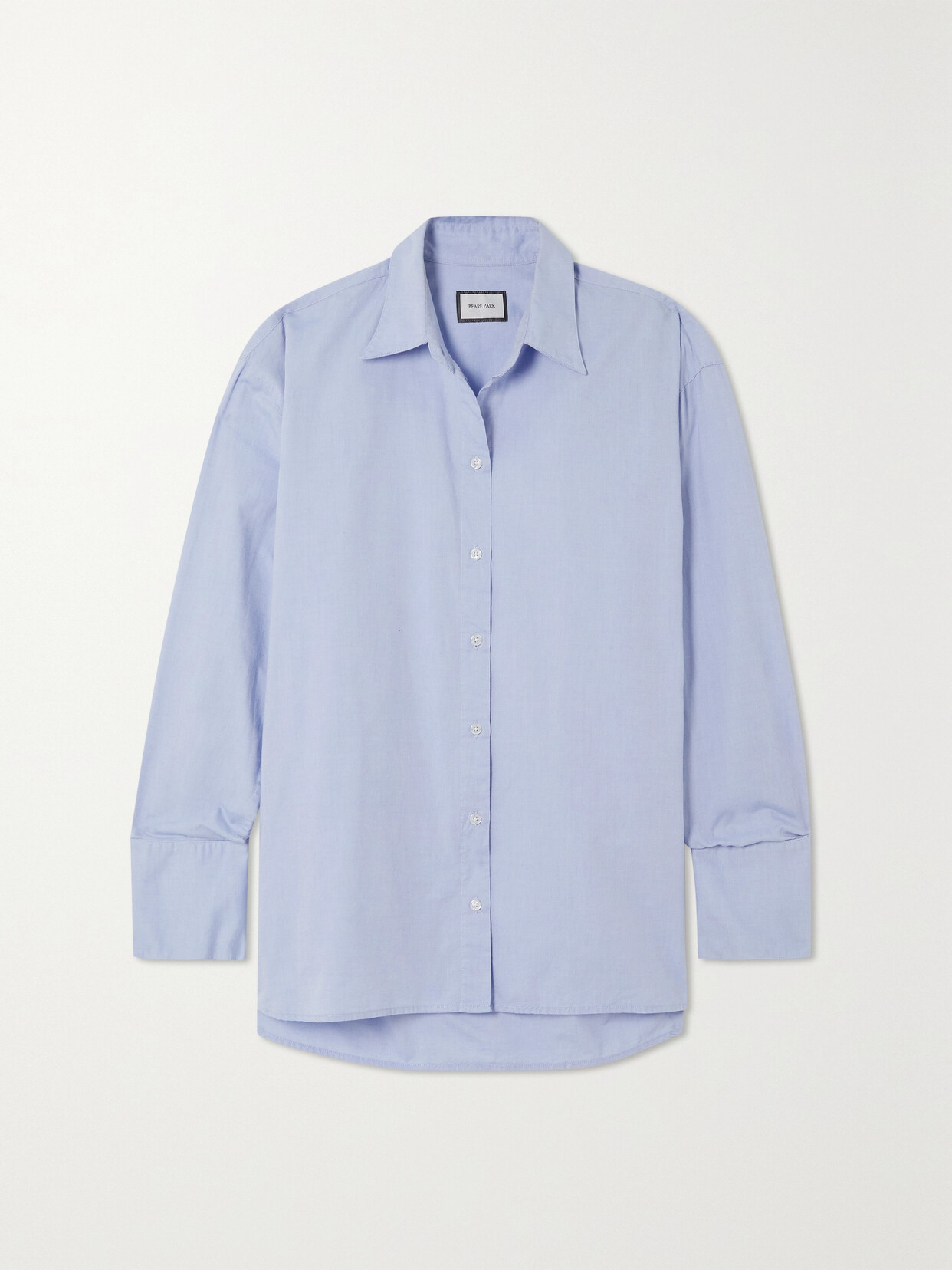 BEARE PARK - Oversized Cotton Shirt - Blue