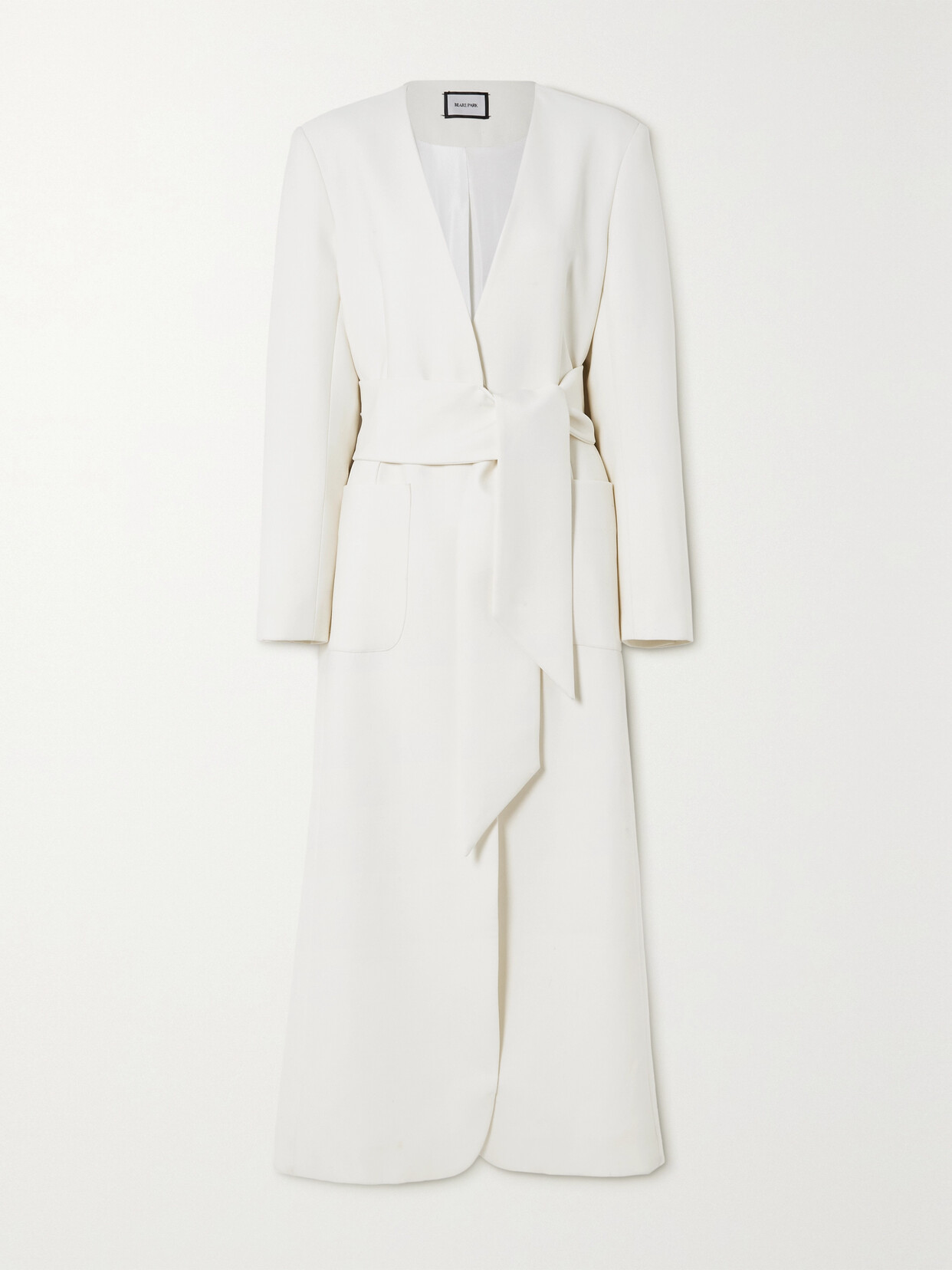 BEARE PARK - Wool Wrap Coat - Off-white