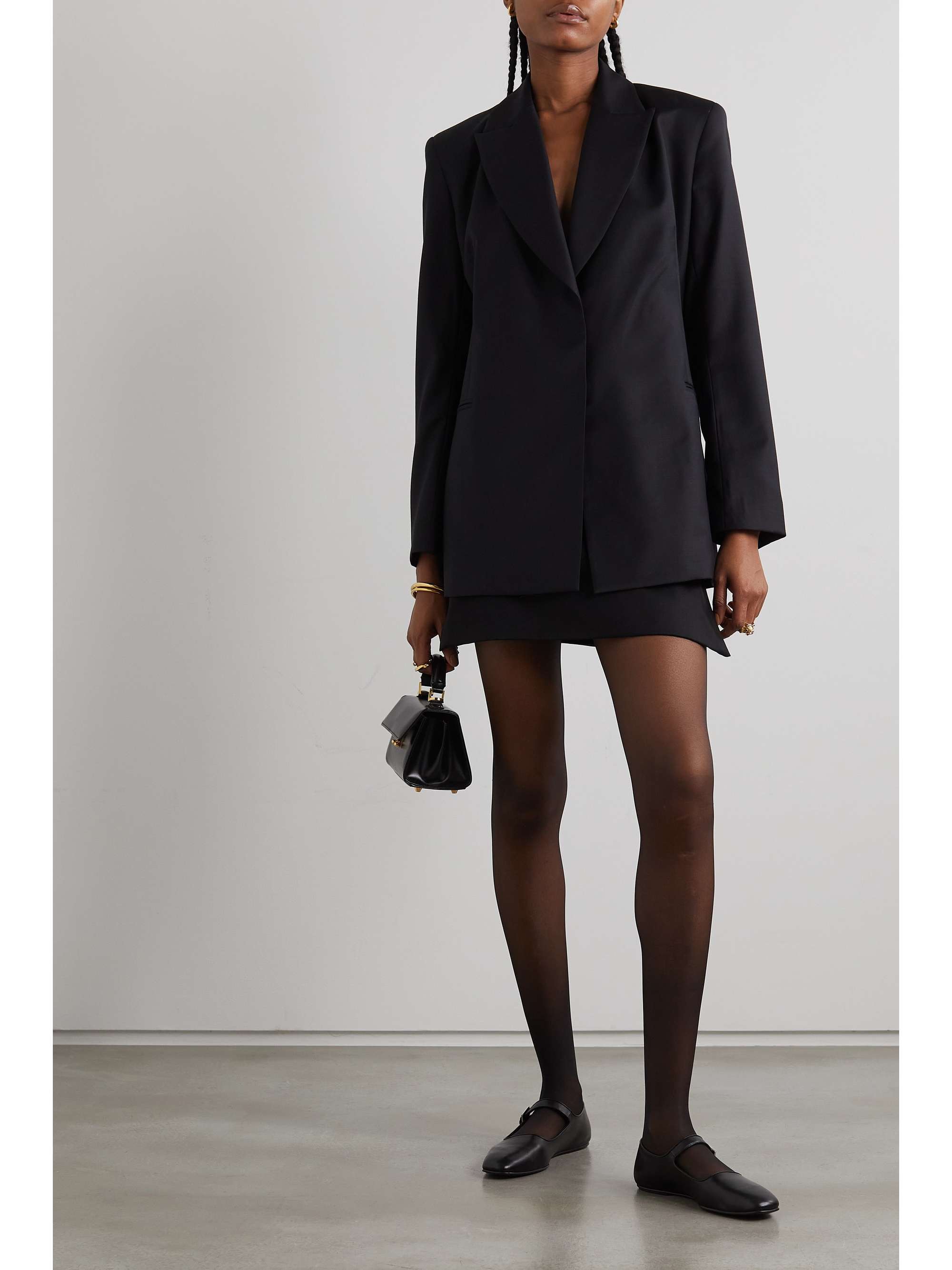 Oversized wool blazer