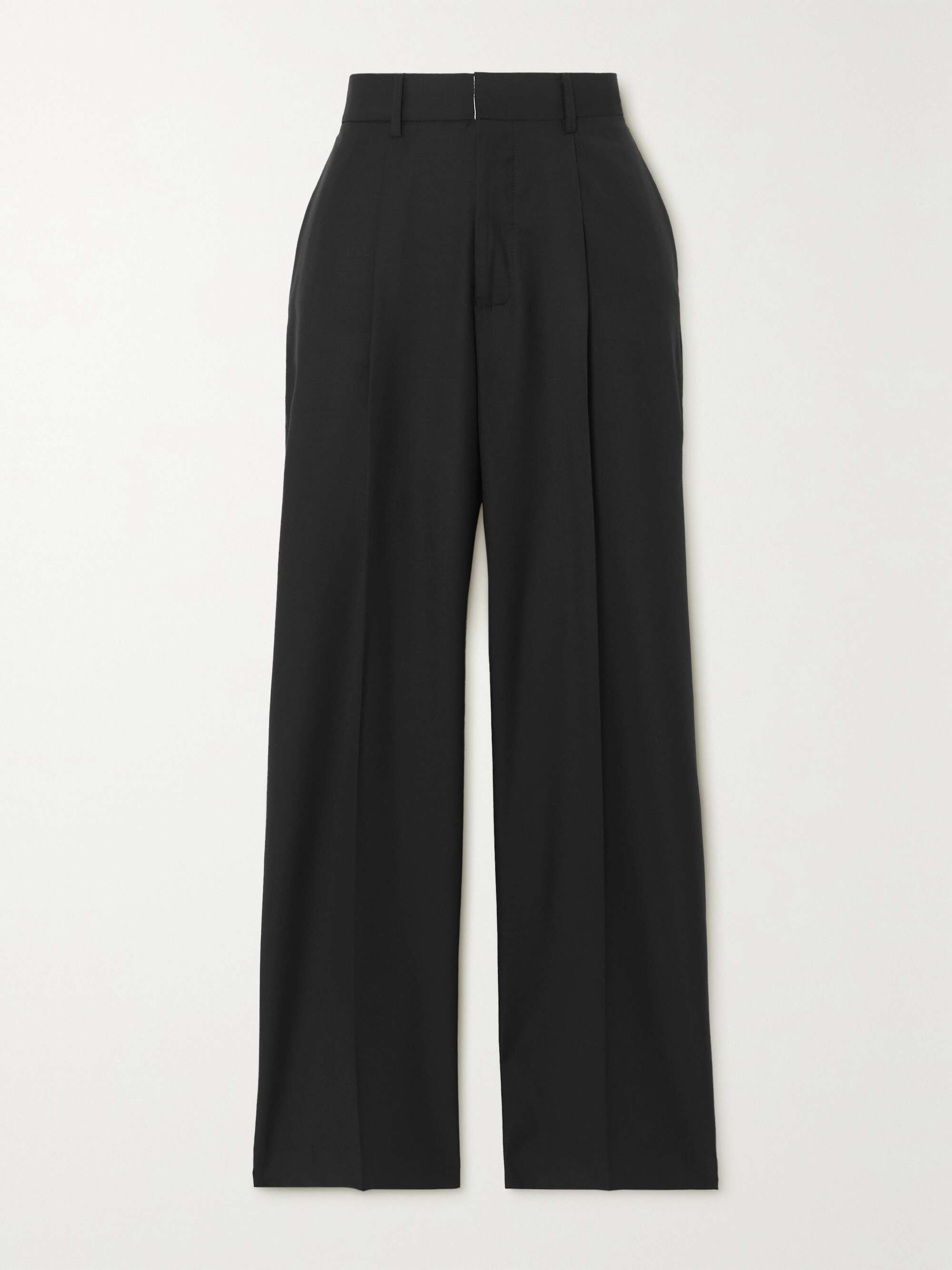 BEARE PARK Cropped pleated wool wide-leg pants | NET-A-PORTER