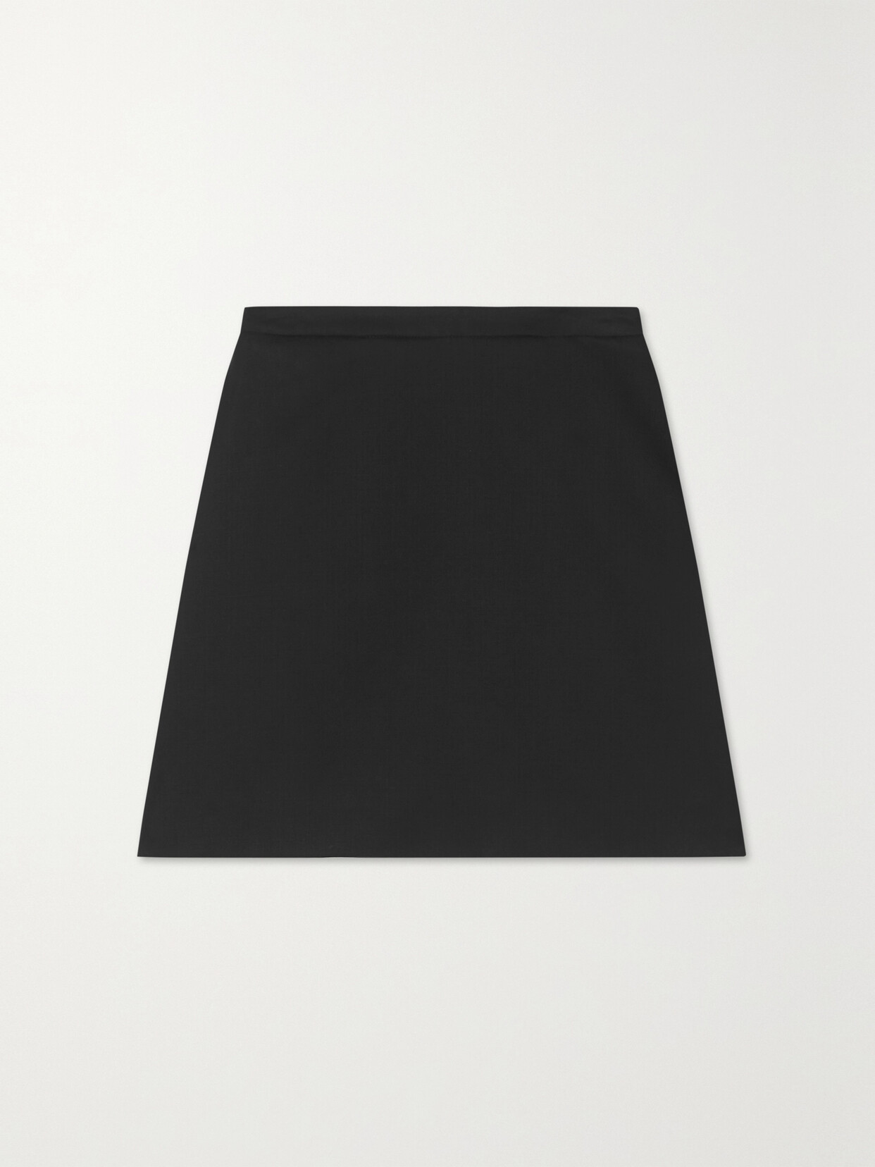 BEARE PARK Wrap-effect Wool Mini Skirt - Black