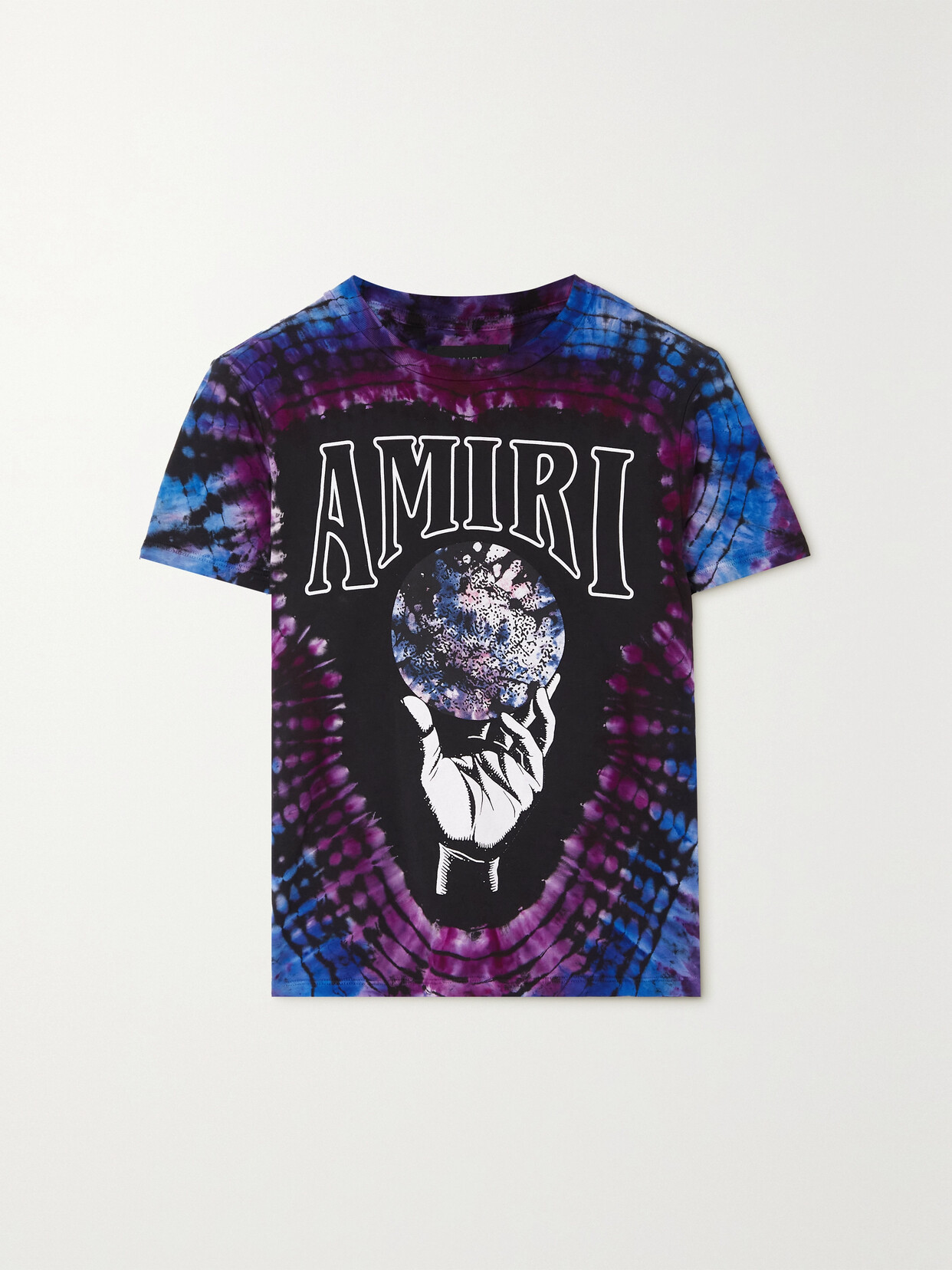 AMIRI - Tie-dyed Printed Cotton-jersey T-shirt - Blue