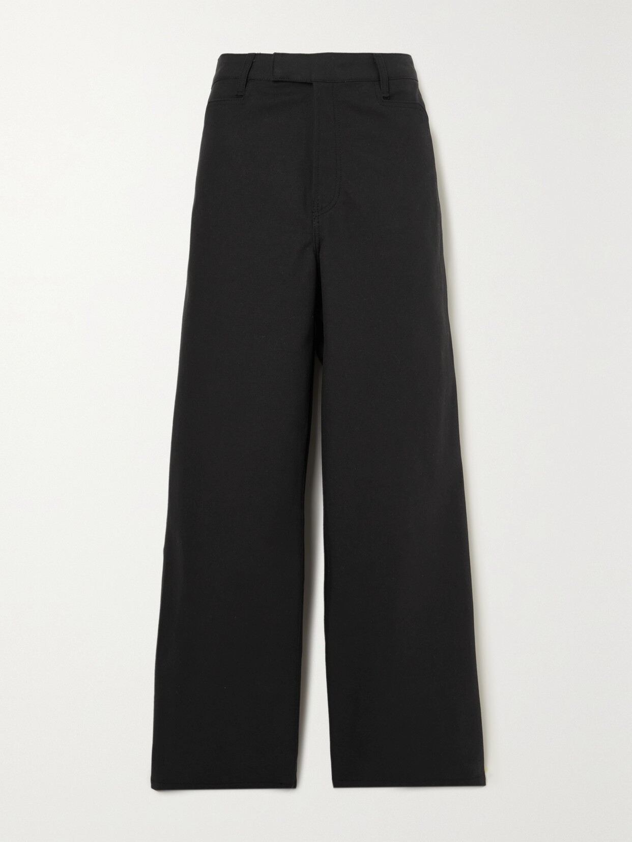 AMIRI - Cotton-canvas Wide-leg Pants - Black