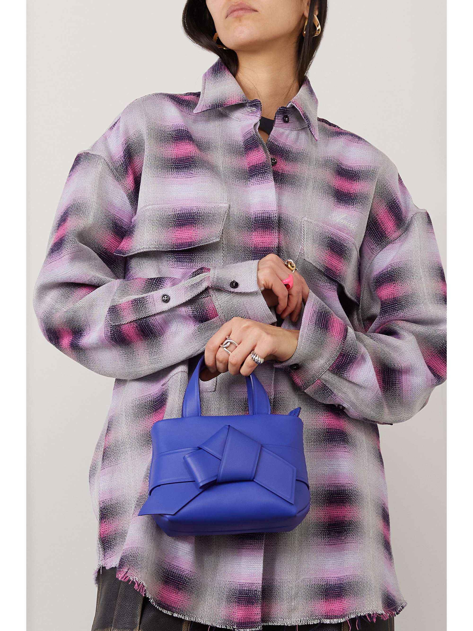 AMIRI フランネル シャツ ダメージ加工 チェック柄