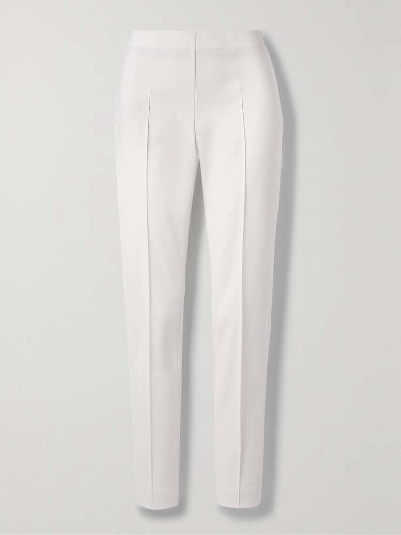 Akris Melissa Cotton-blend Slim-leg Pants