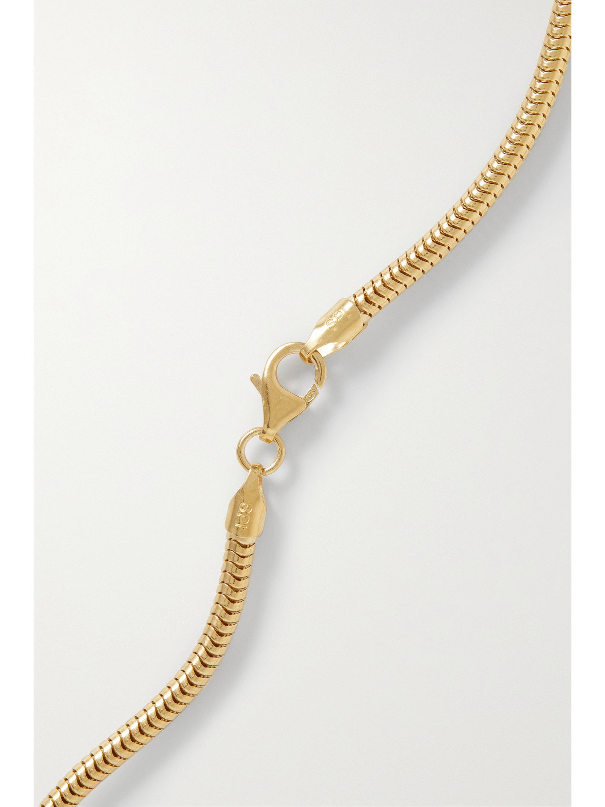 Loren Stewart 14k Yellow Gold Vermeil Chevron Chain Necklace In Gold