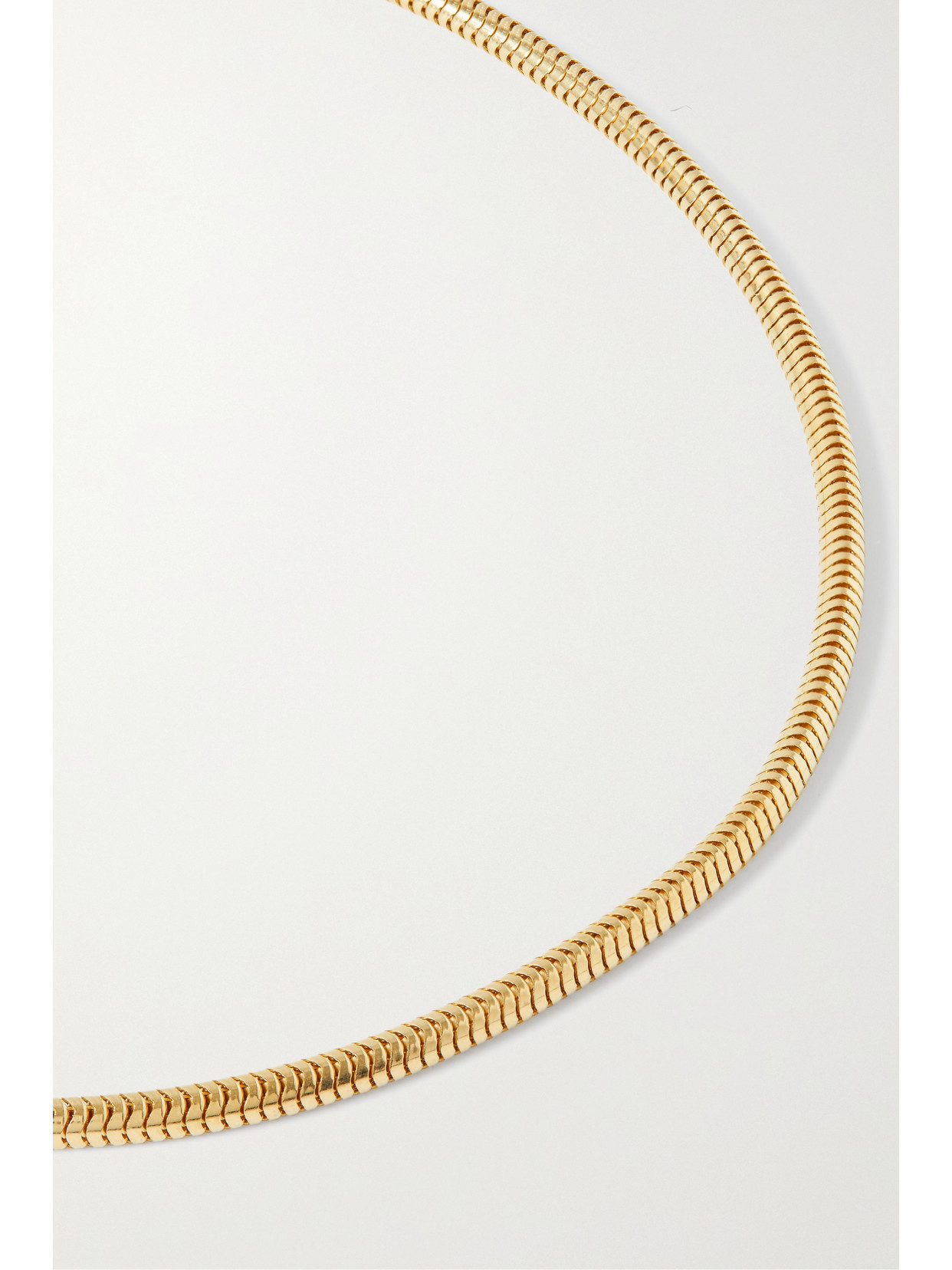 Loren Stewart 14k Yellow Gold Vermeil Chevron Chain Necklace In Gold