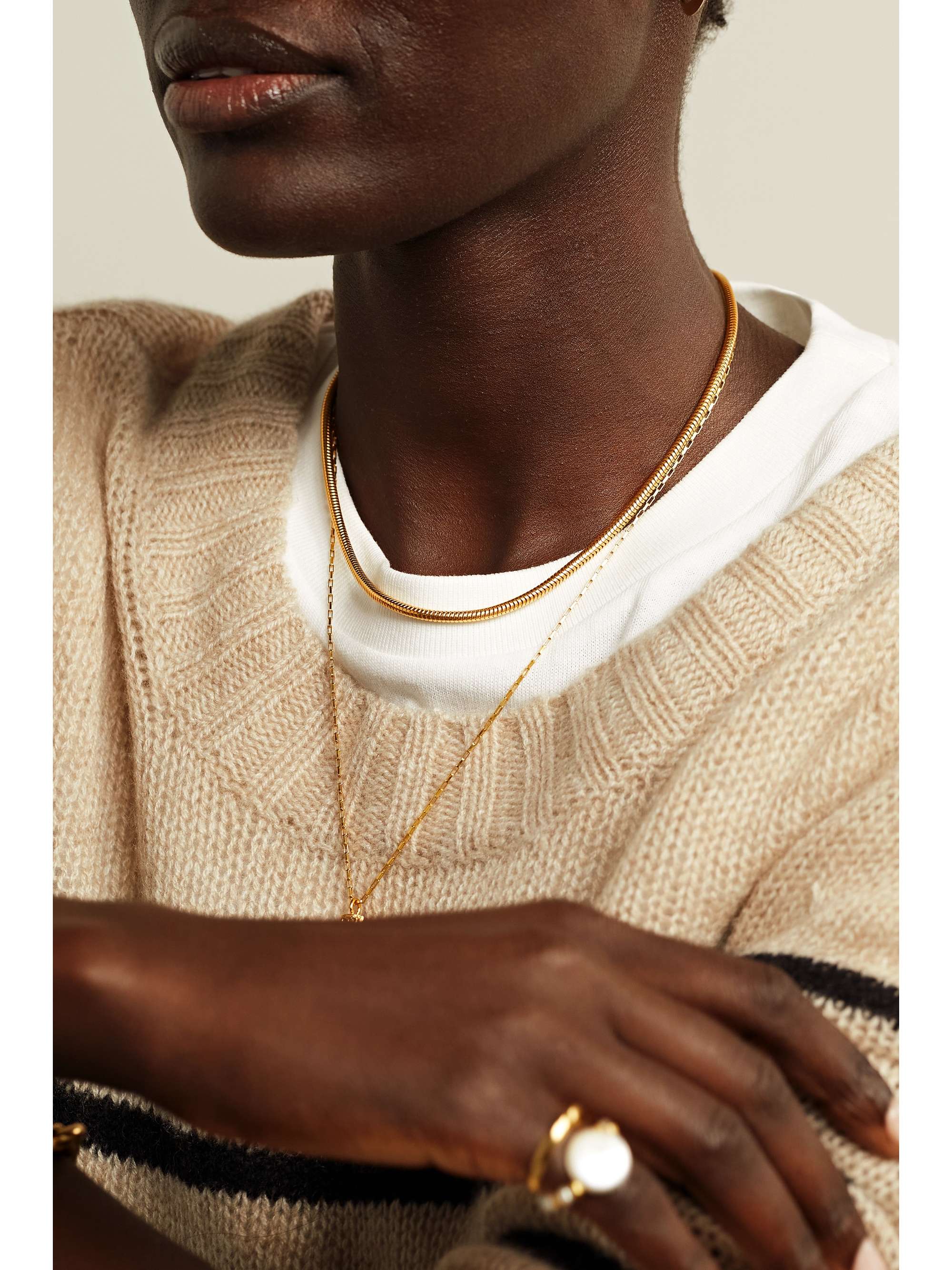 LOREN STEWART Serilda gold vermeil necklace